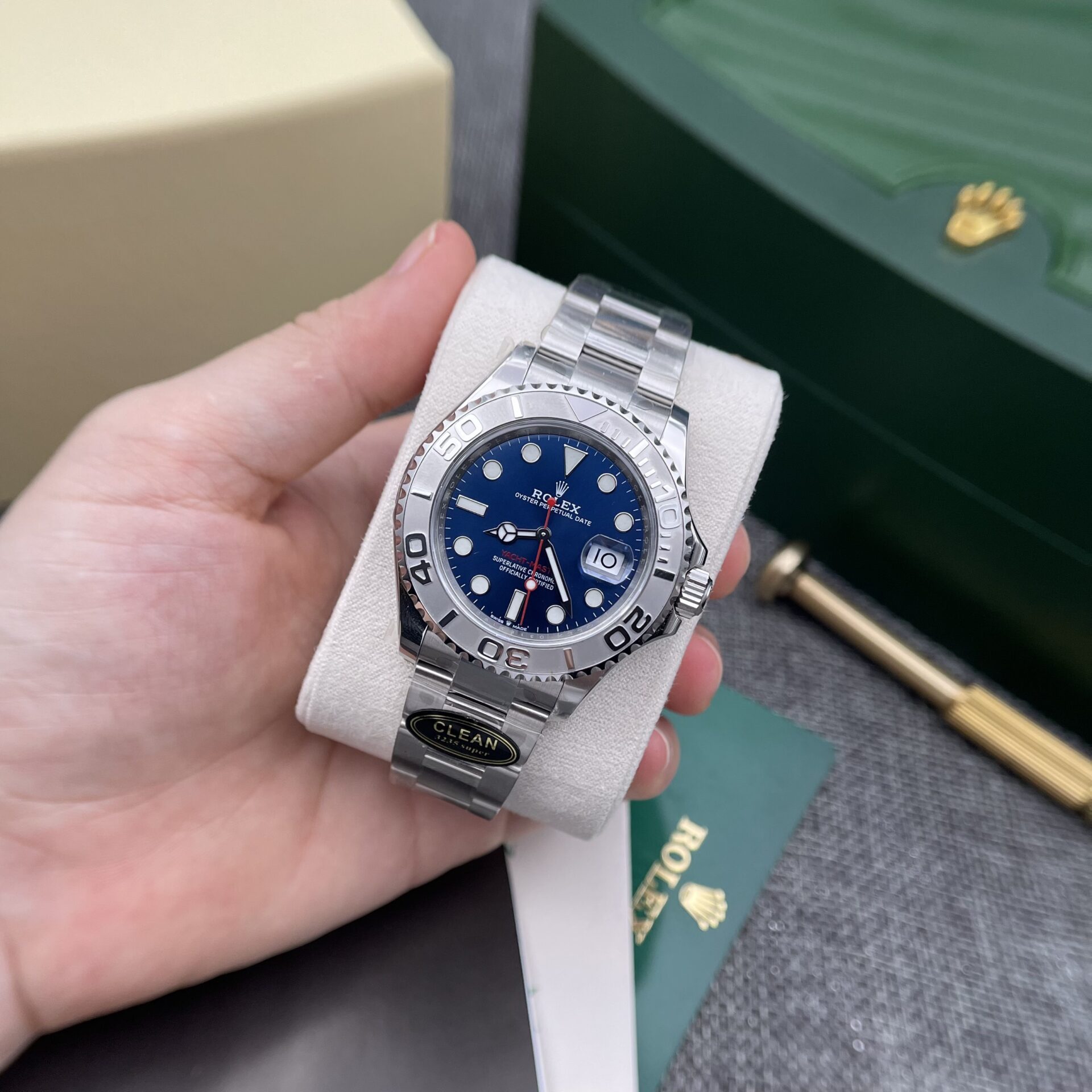 Rolex Replica 1:1 Watch Yacht-Master 116622 Blue Dial Clean Factory 40mm