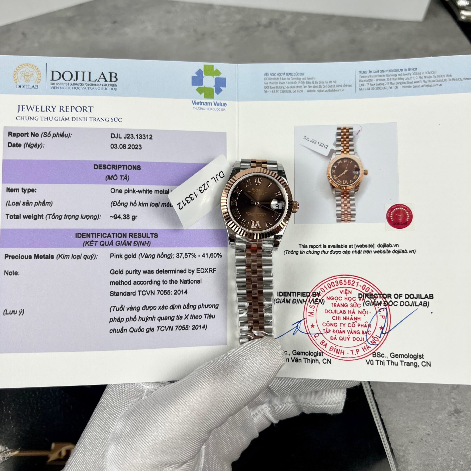 Rolex DateJust Replica Watch Gold Wrapped Chocolate Dial GM 31mm