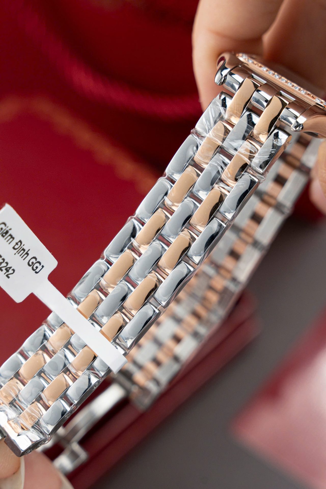 Cartier Panthere WSPN007 Demi Rose Gold Replica Watch Diamonds Moissanite Hong Kong 27x37mm