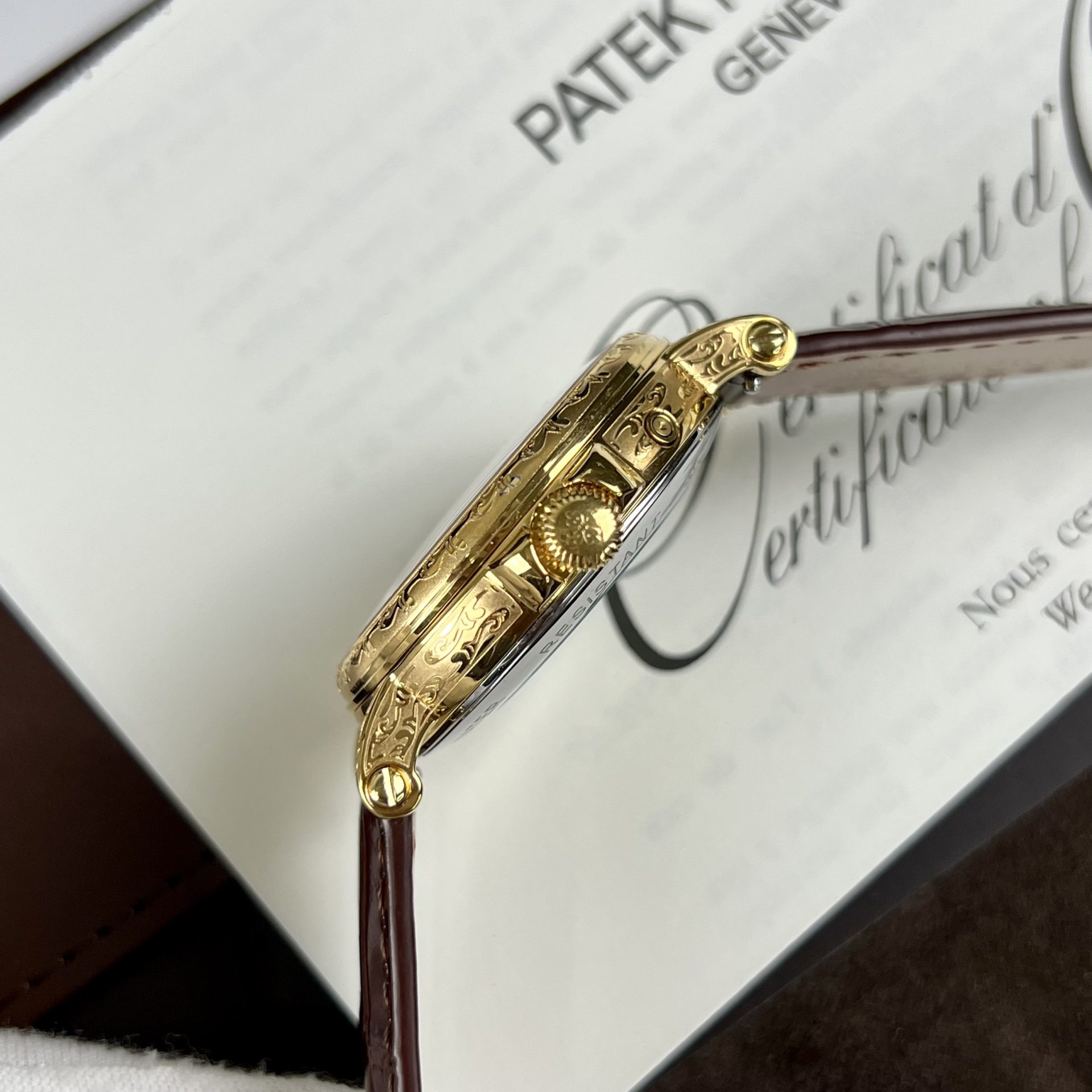 Patek Philippe Replica Watch Grand Complications 5160R Leather Strap 38mm