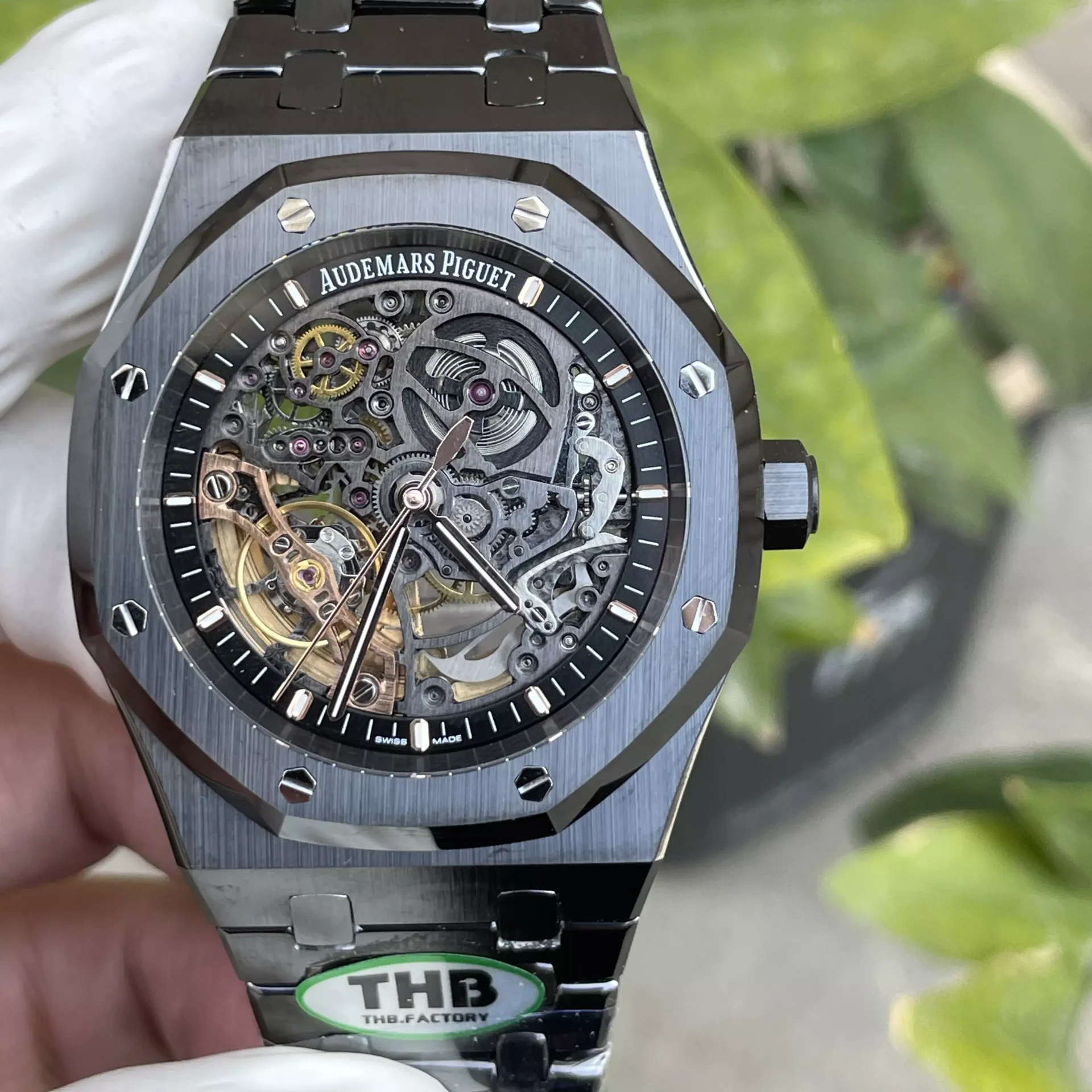 Audemars Piguet Royal Oak 15416CE Replica Watches Dial Skeleton THB Factory 41mm