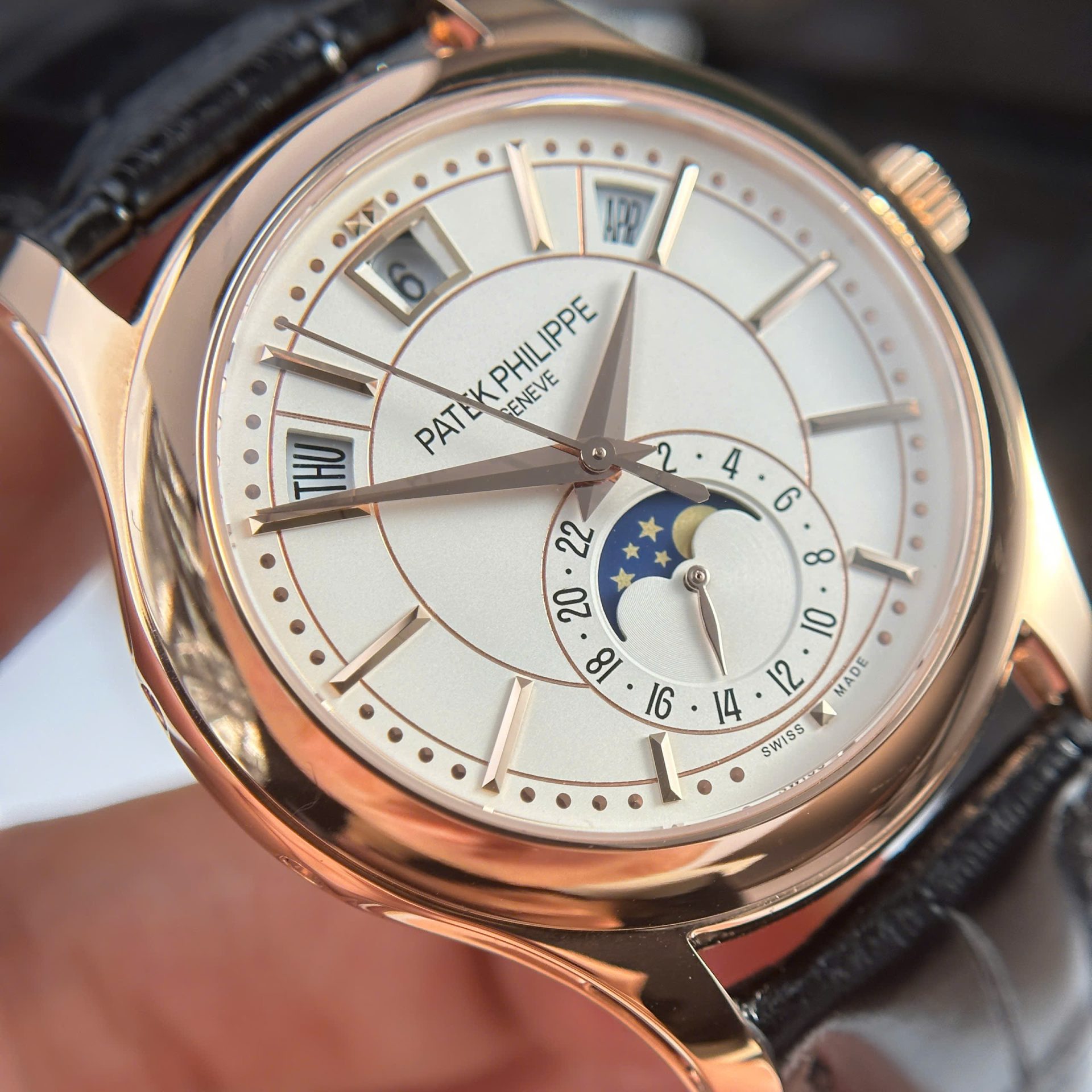 Patek Philippe Complications 5205R Replica 1:1 Watch Leather Strap 40mm