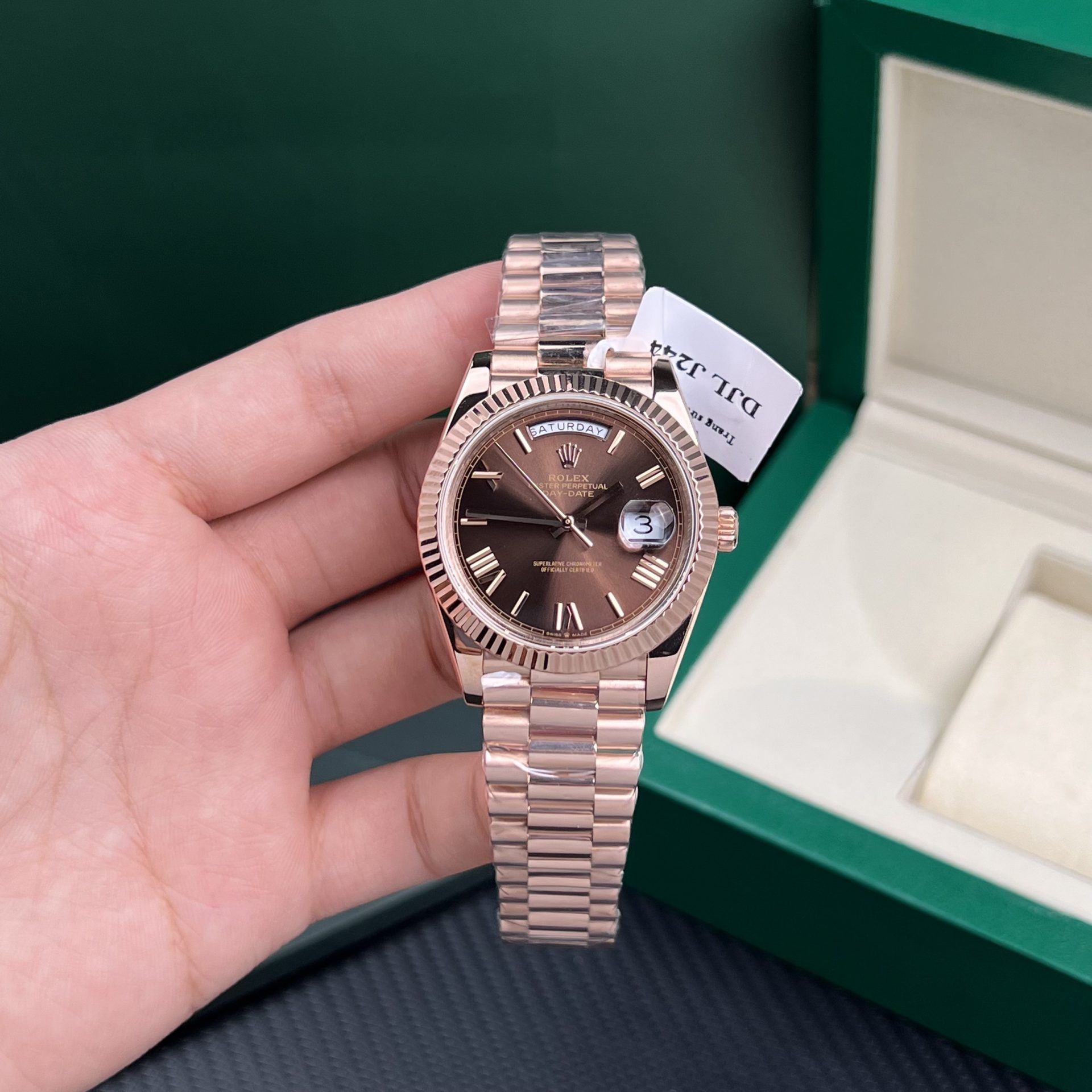Rolex Replica Watch Day-Date Gold Wrapped Weight 175gram GM Factory 40mm