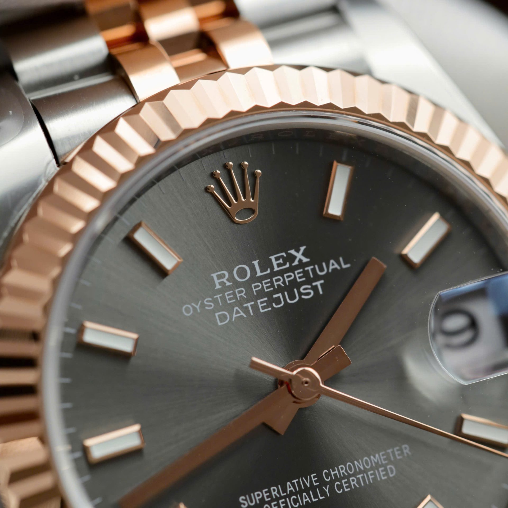 Rolex DateJust Imitation Luxury Watches Gray Dial Jubilee Strap THB Factory 31mm