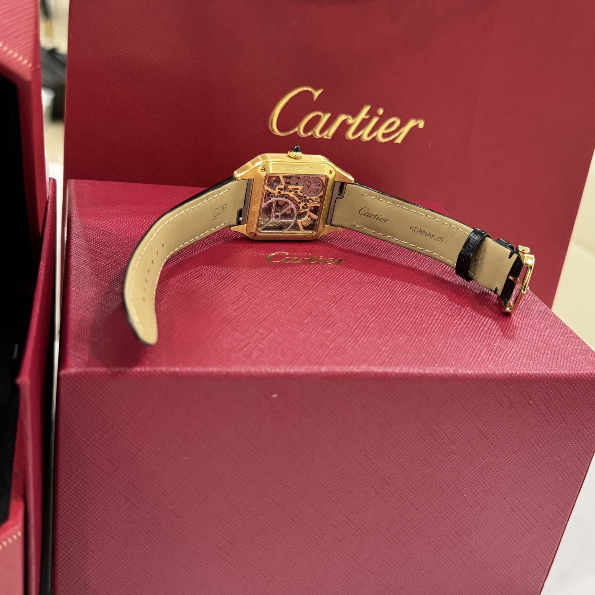 Cartier Replica Watch Santos WHSA0031 Quartz Leather Strap 31x43mm