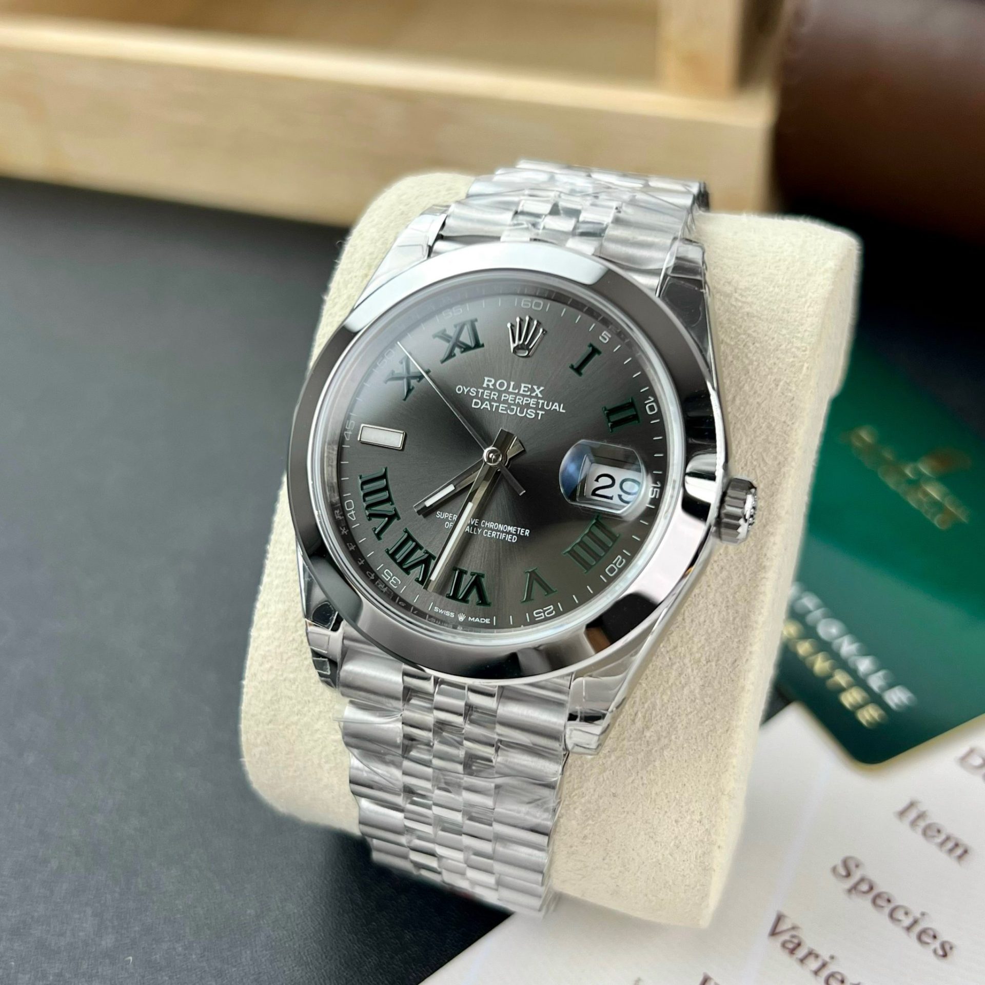 Rolex Replica Watch DateJust 126300 Wimbledon Dial VS Factory 41mm