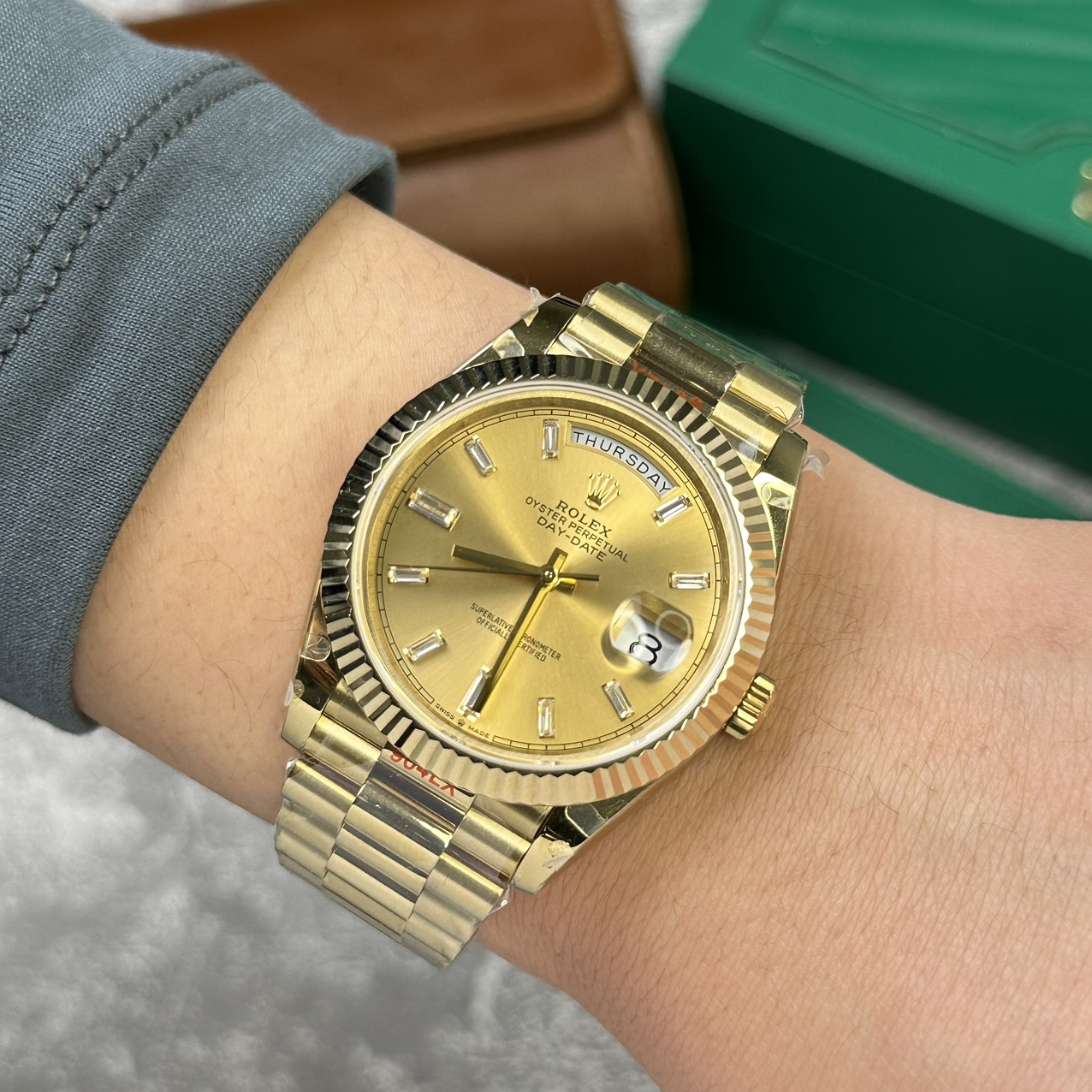 Rolex Replica Watch Day-Date 228238 Strap President V2 GM Factory 40mm