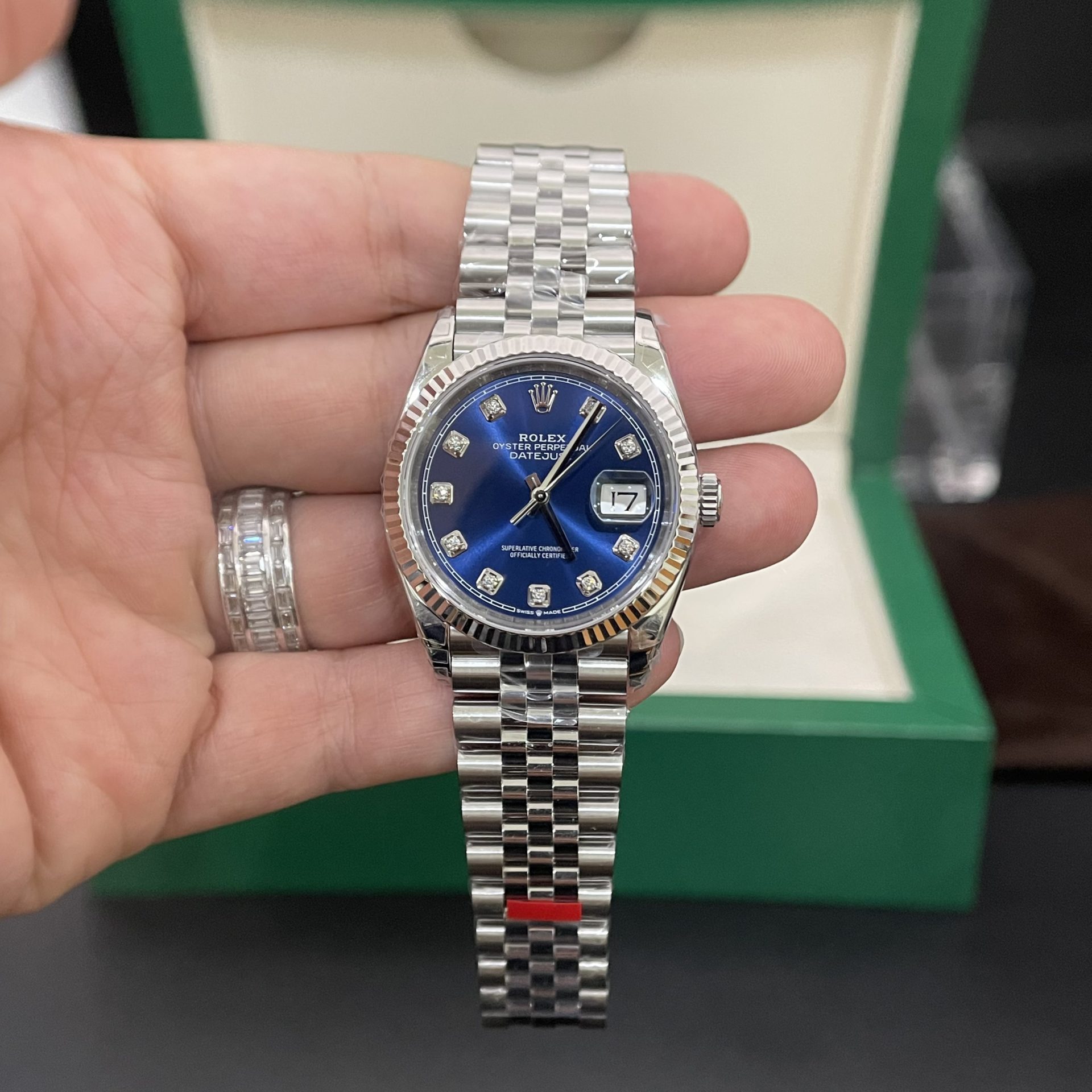 Rolex Best Replica Watch DateJust 126234 Blue Dial VS Factory 36mm