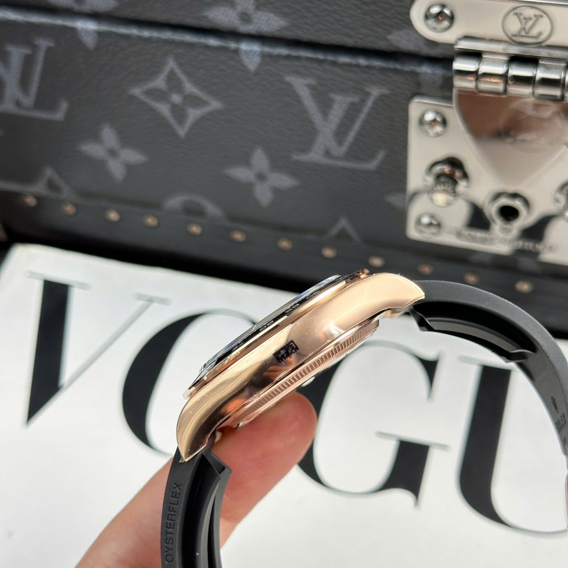 Rolex Cosmograph Daytona 126515 Fake Watches Chocolate Dial Rubber Strap THB Factory 40mm