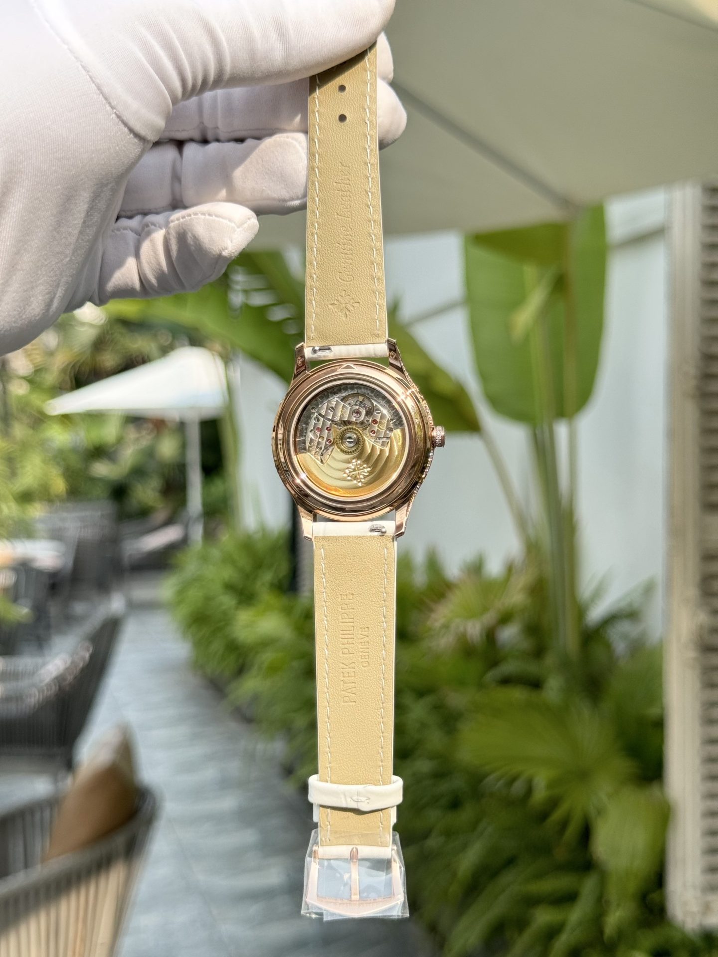 Patek Philippe Replica Watch Complications 4947R White Leather Strap 38mm