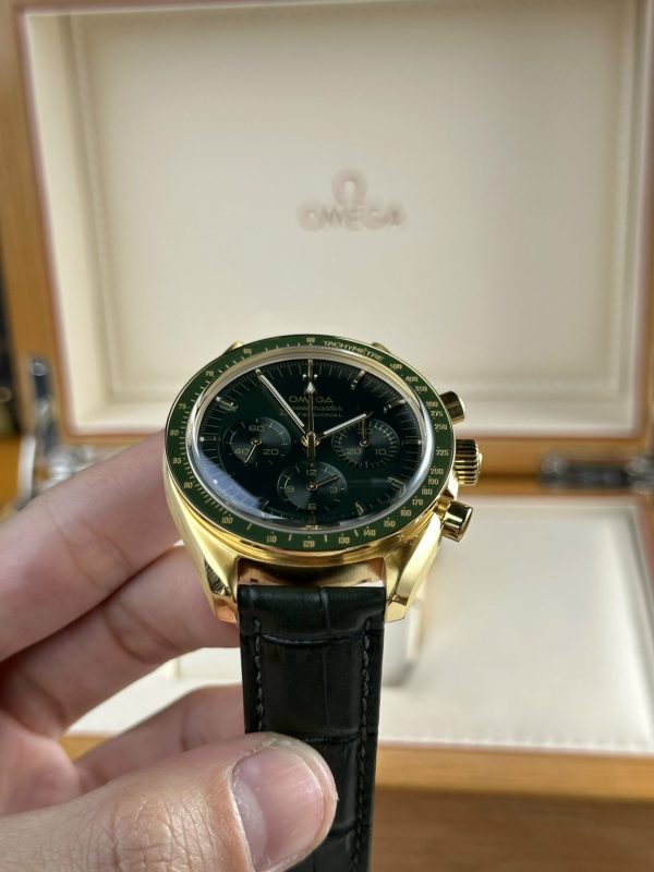 Omega Speedmaster Moonwatch Replica Watches Green Dial RM Factory 44mm