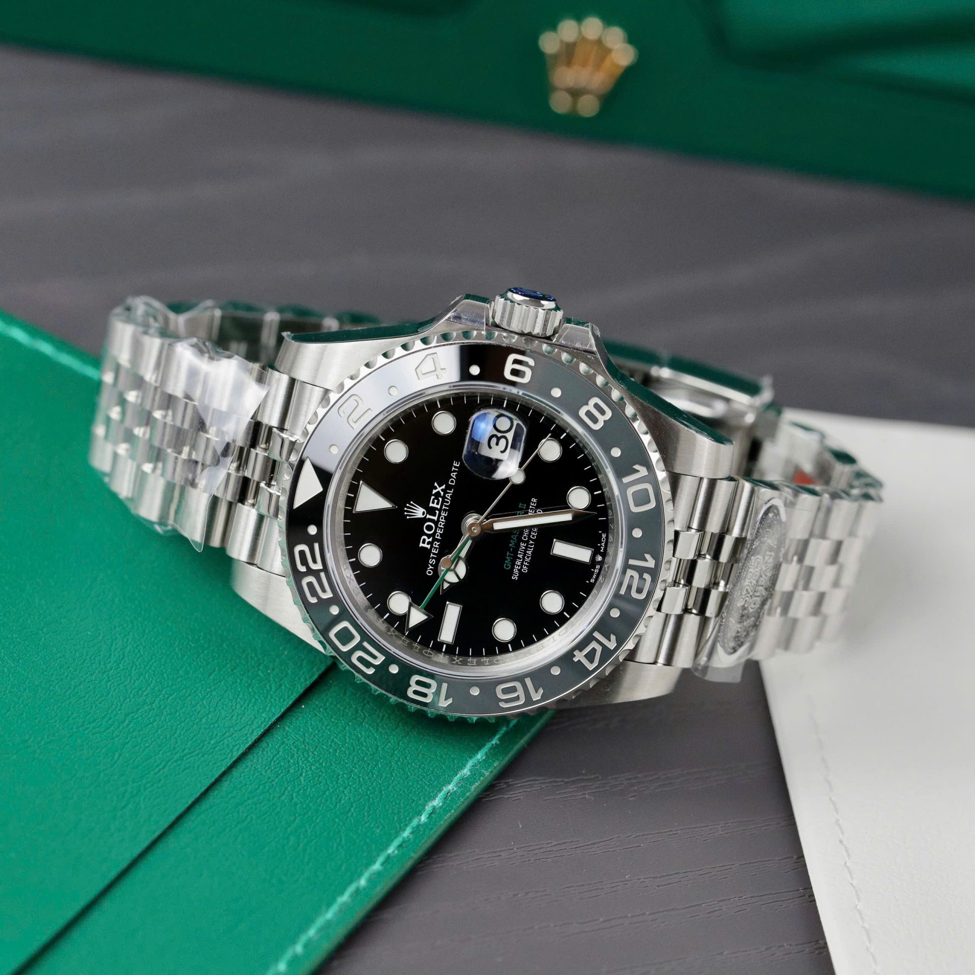 Rolex GMT-Master II 126710GRNR Replica Watch Black Dial Clean Factory 41mm