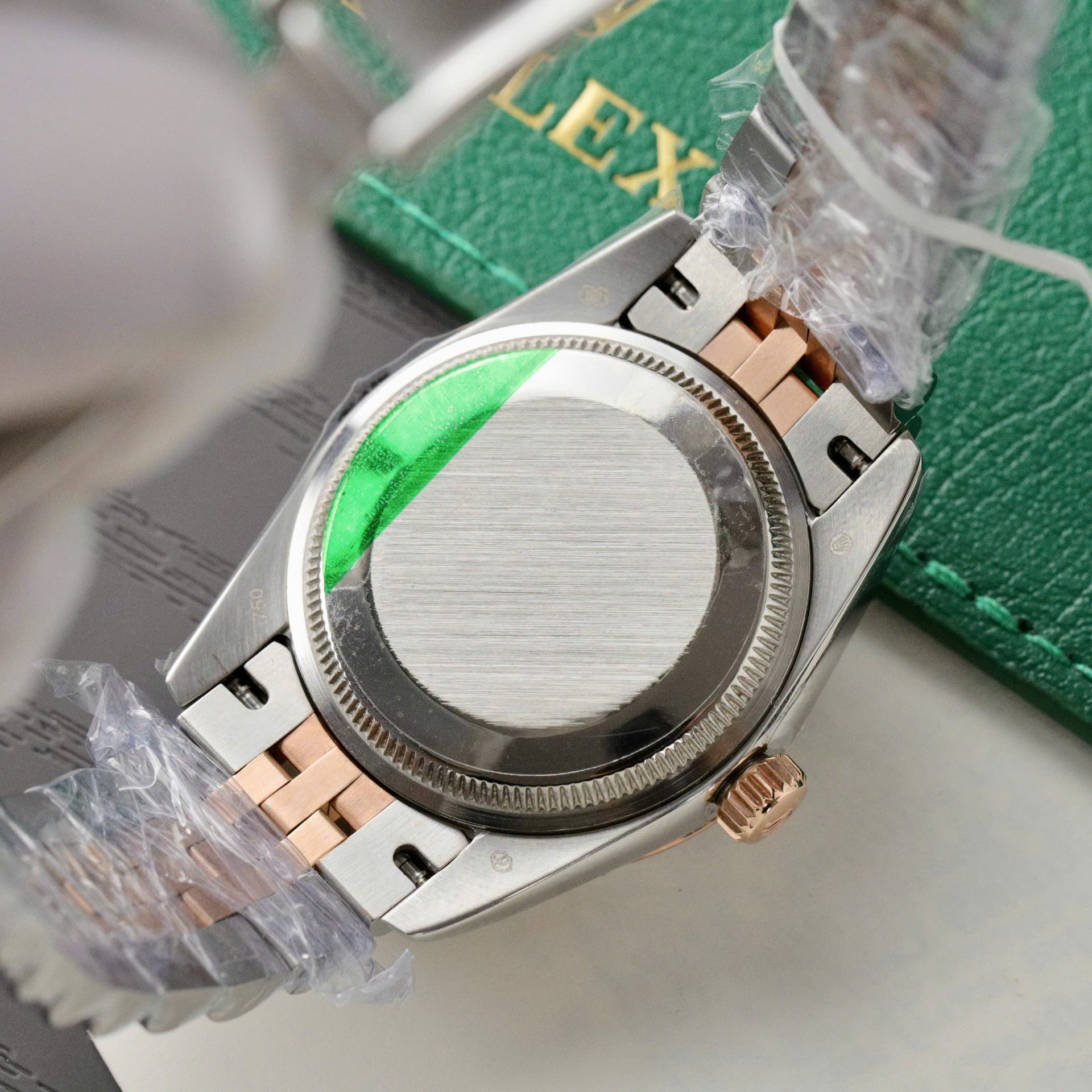 Rolex DateJust Replica 11 Watch Dial Mother Of Pearl Custom Moissanite Diamonds 31mm