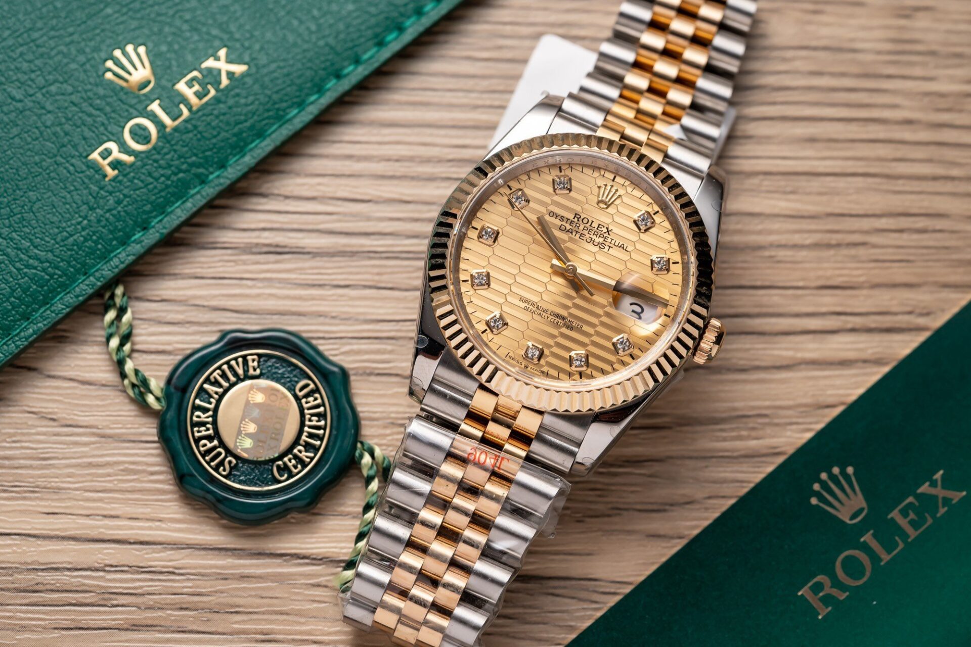 Rolex Best Replica Watch DateJust Gold Wrapped Jubilee Strap GM Factory 36mm