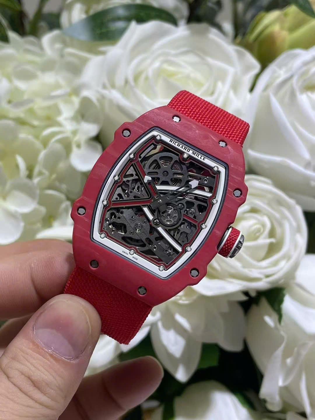 Richard Mille RM67-02 Red Carbon Best Replica Watch Weight 37 Grams 38.7×47.52mm