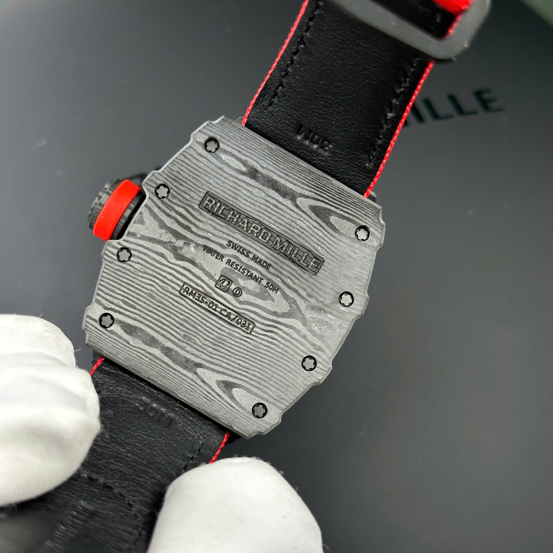 Richard Mille Replica Watches RM35-01 Rafael Nadal Carbon NTPT BBF Factory 44,5x50mm