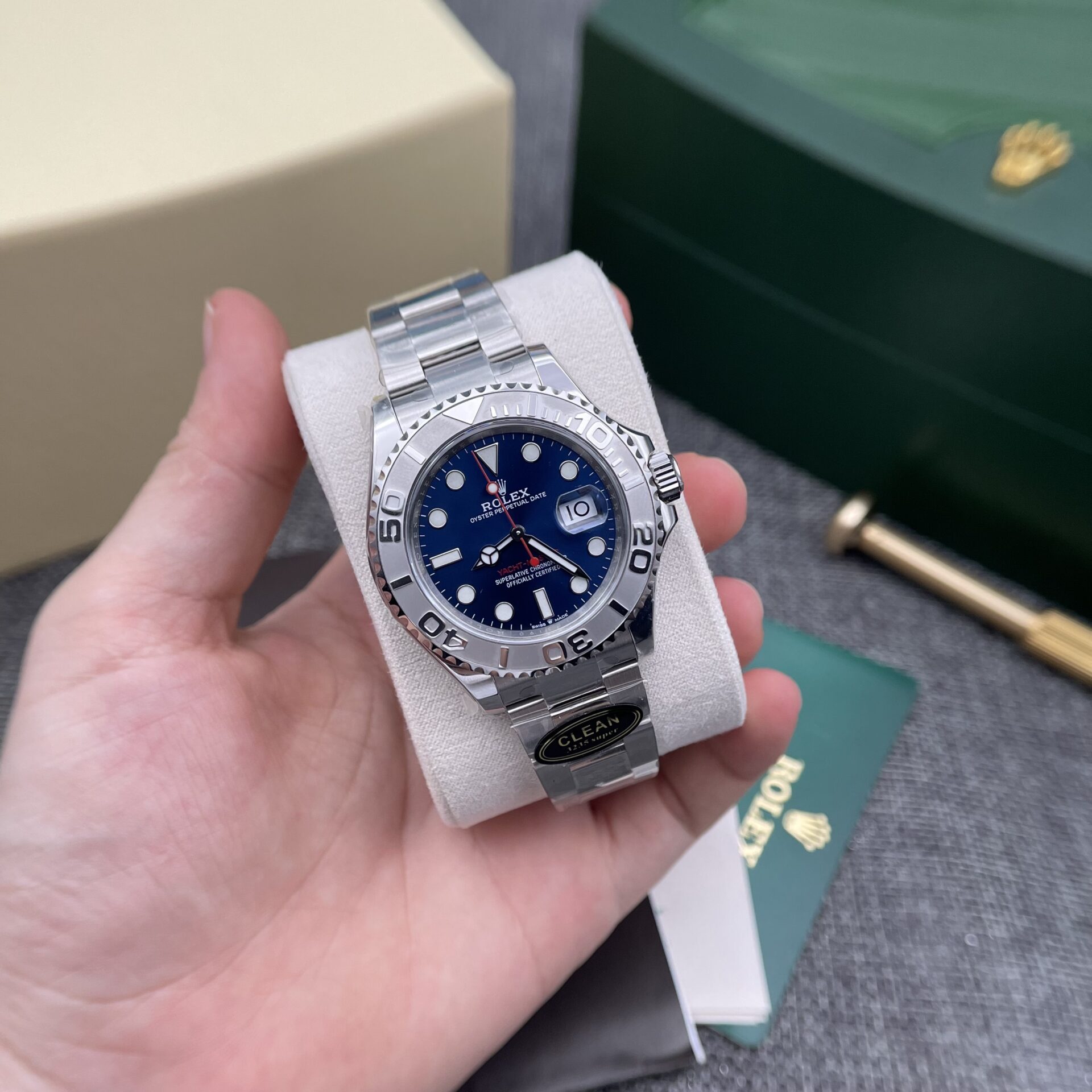 Rolex Replica 1:1 Watch Yacht-Master 116622 Blue Dial Clean Factory 40mm