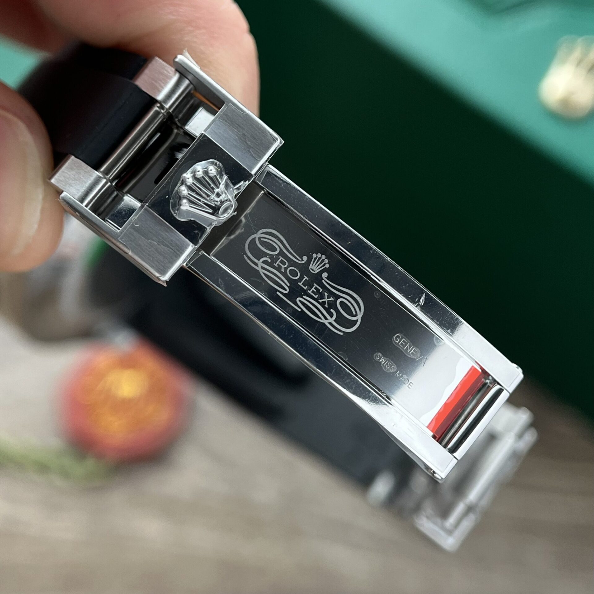 Rolex Fake Clone Yacht-Master Black Dial Rubber Strap EW Factory 40mm