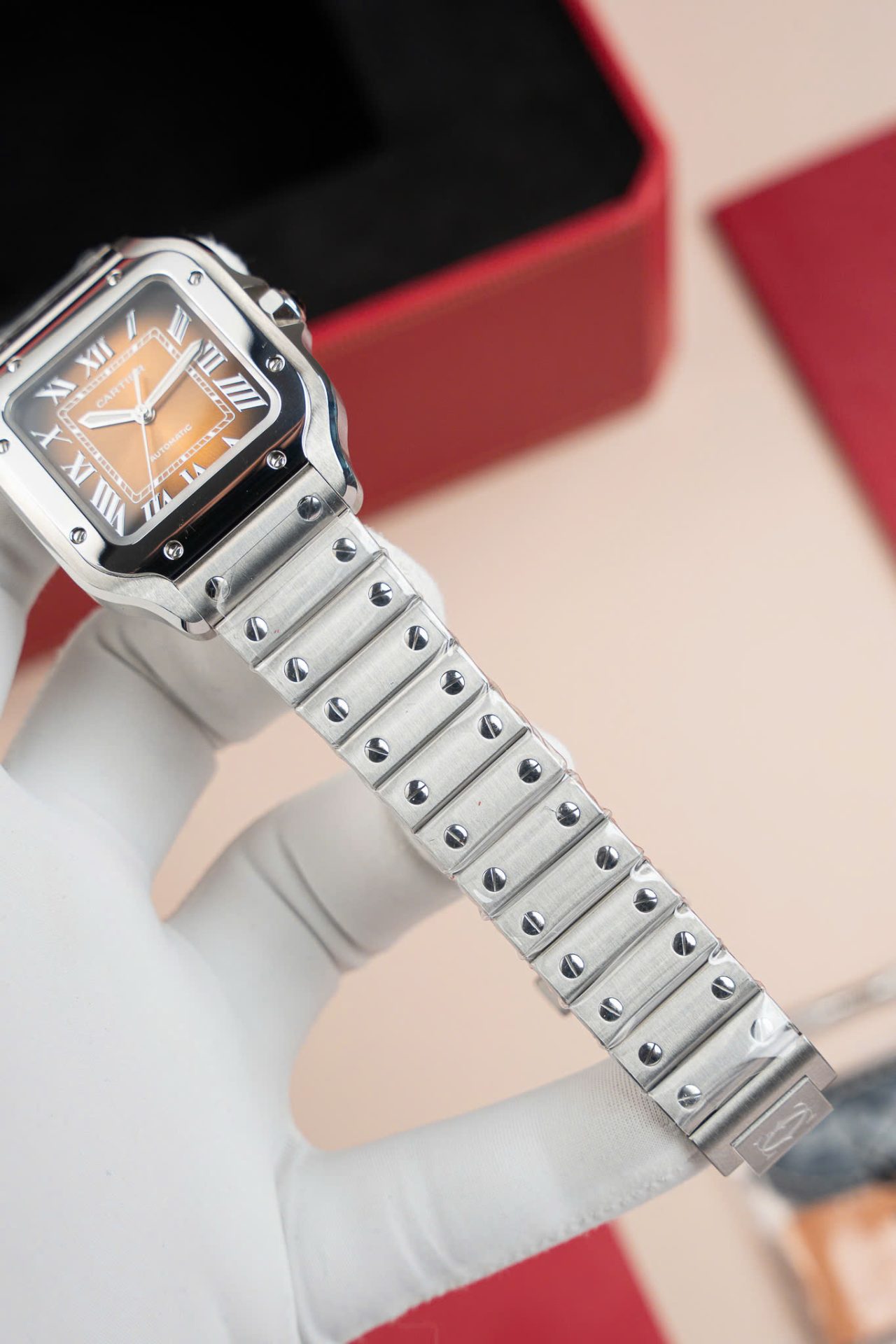 Cartier Santos WSA0065 Replica Watch Women Dial Brown BV Factory 35mm