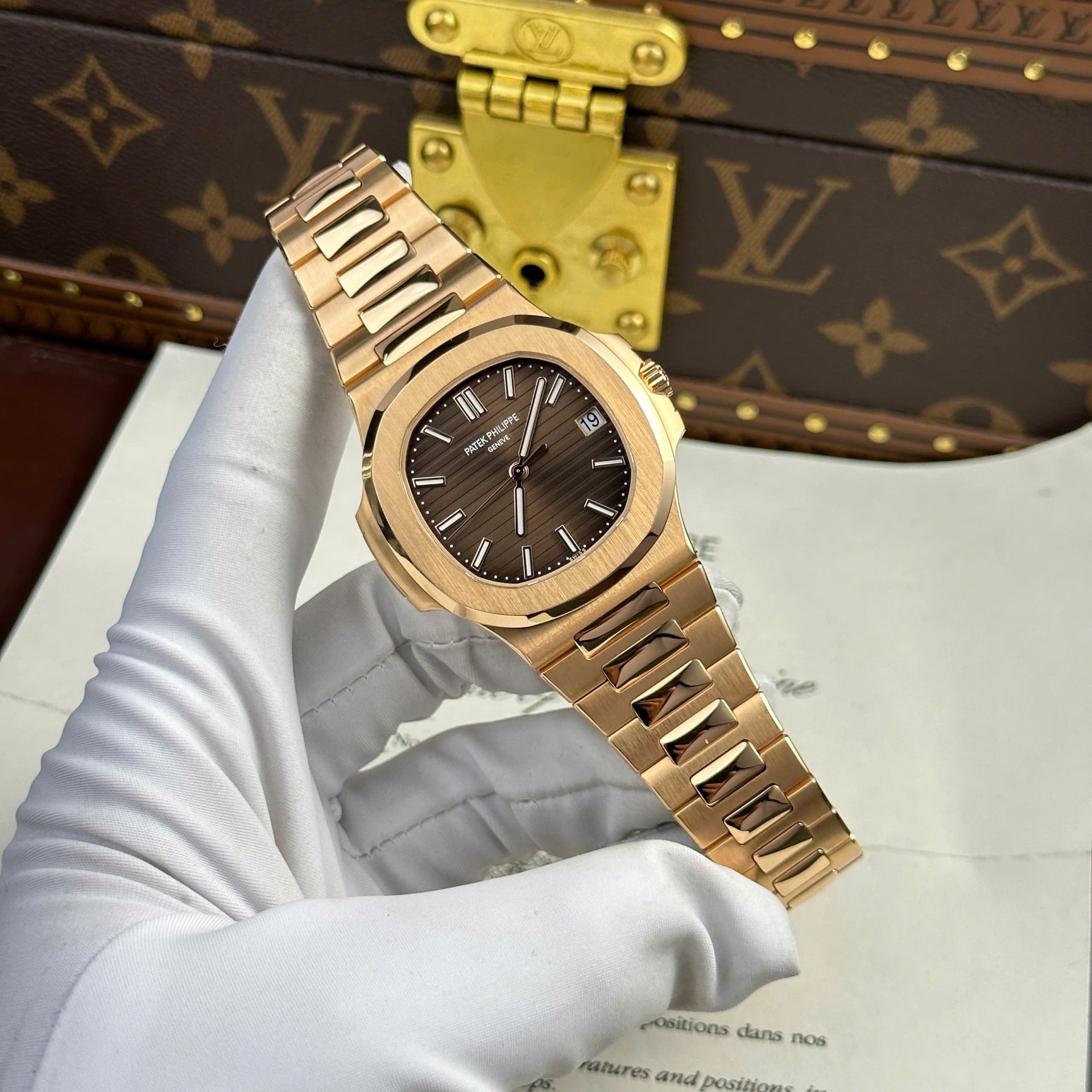 Patek Philippe Nautilus 5711 Refined Max Option 18K Gold Wrapped Chocolate Dial 40mm
