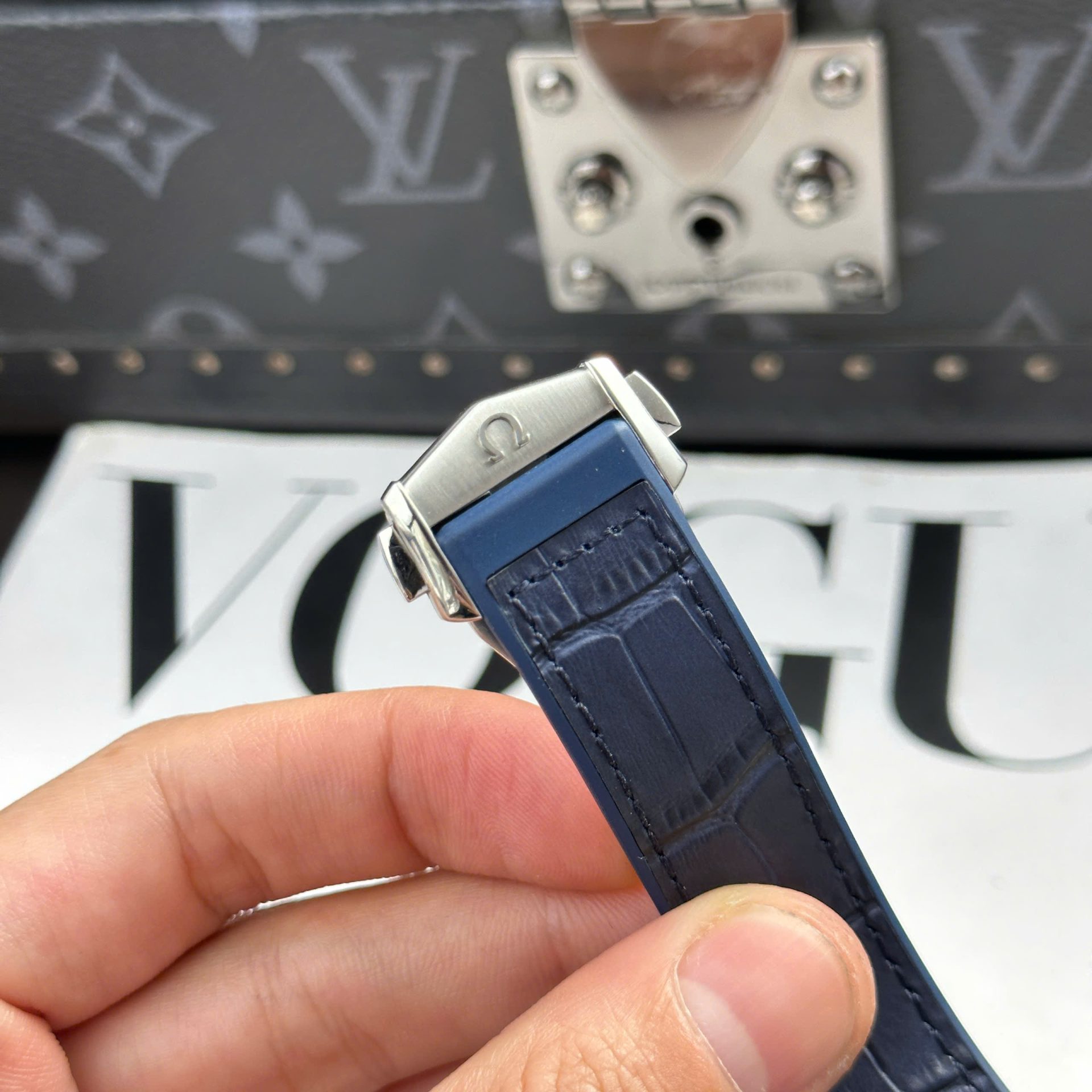 Omega Constellation Best Replica Watch Bezel Ceramic Blue VS Factory 41mm