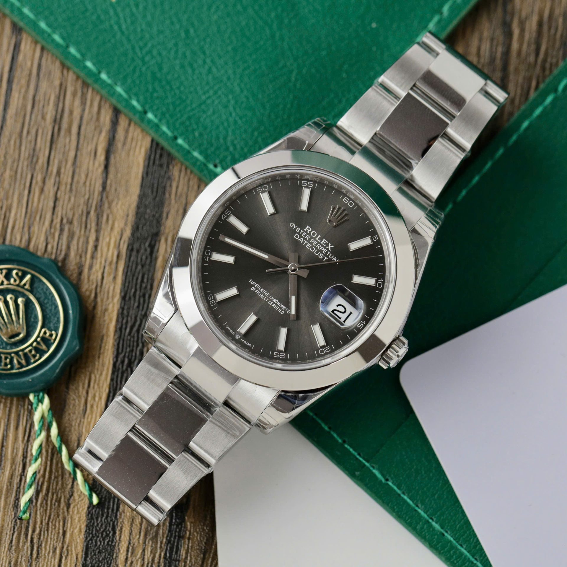 Rolex DateJust 126300 Best Replica Watch Men Dial Gray VS Factory 41mm