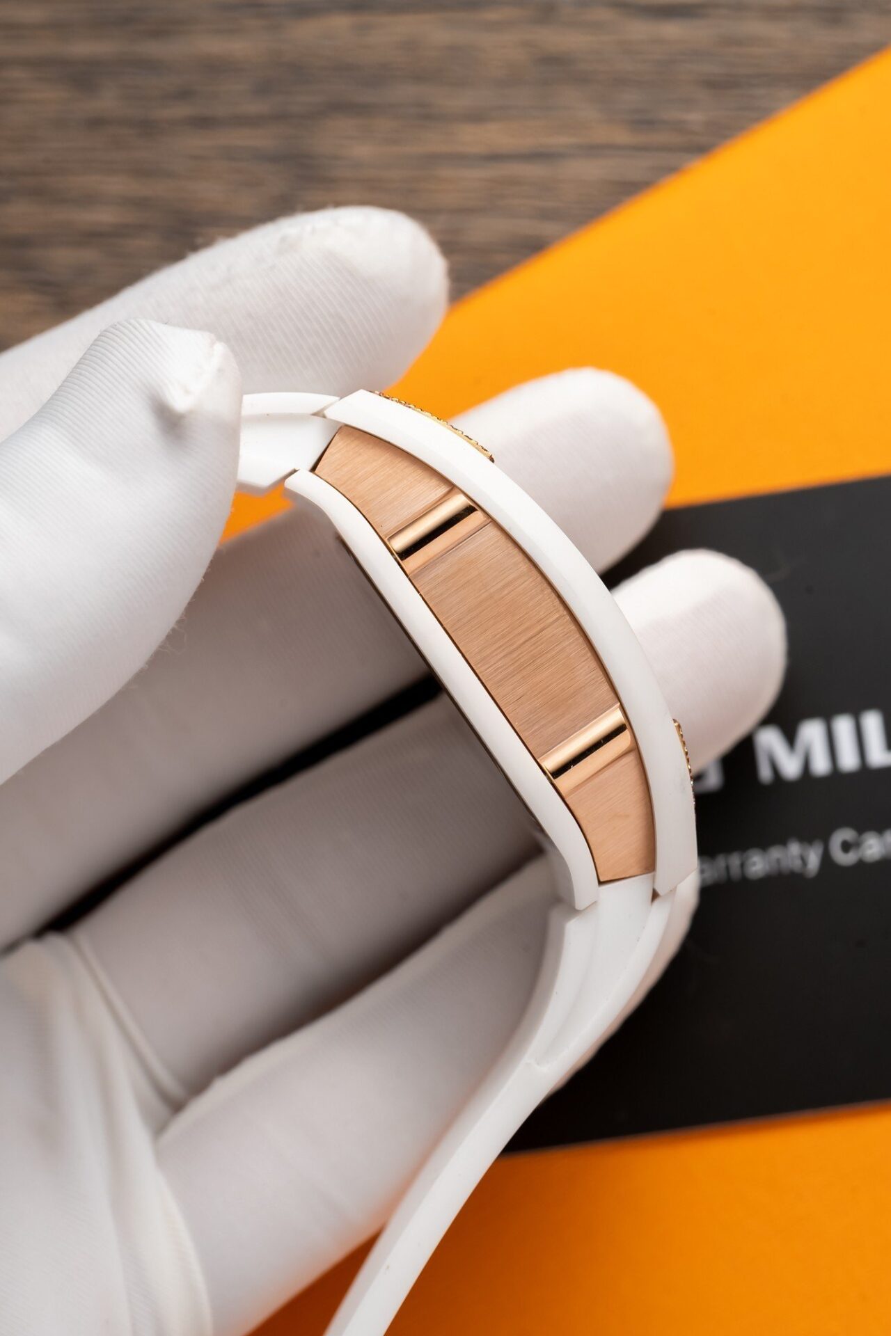 Richard Mille RM07-01 Replica Watch With Diamonds White Ceramic Case 36mm