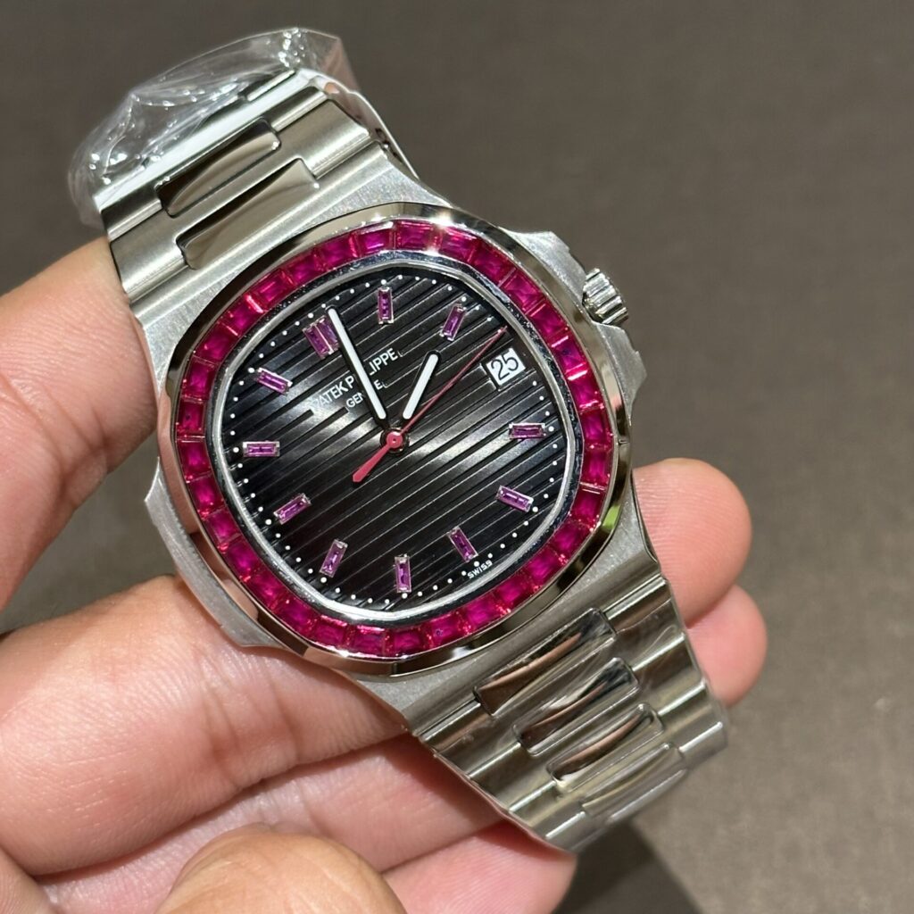 Patek Philippe Nautilus 5723 With Red Ruby Stone Replica Watch 40mm
