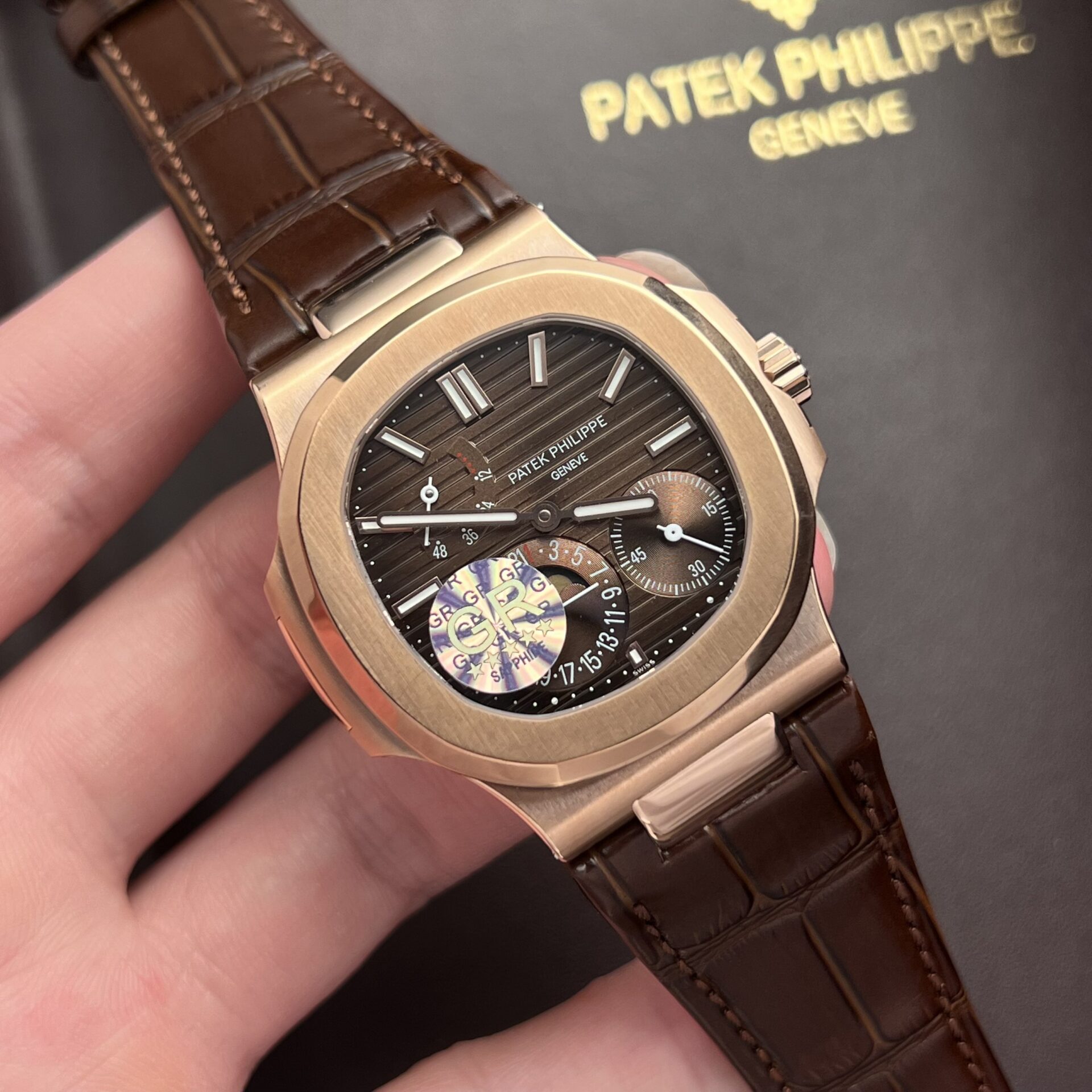 Patek Philippe Nautilus 5712 Replica 11 Watch Chocolate Dial GR Factory 40mm