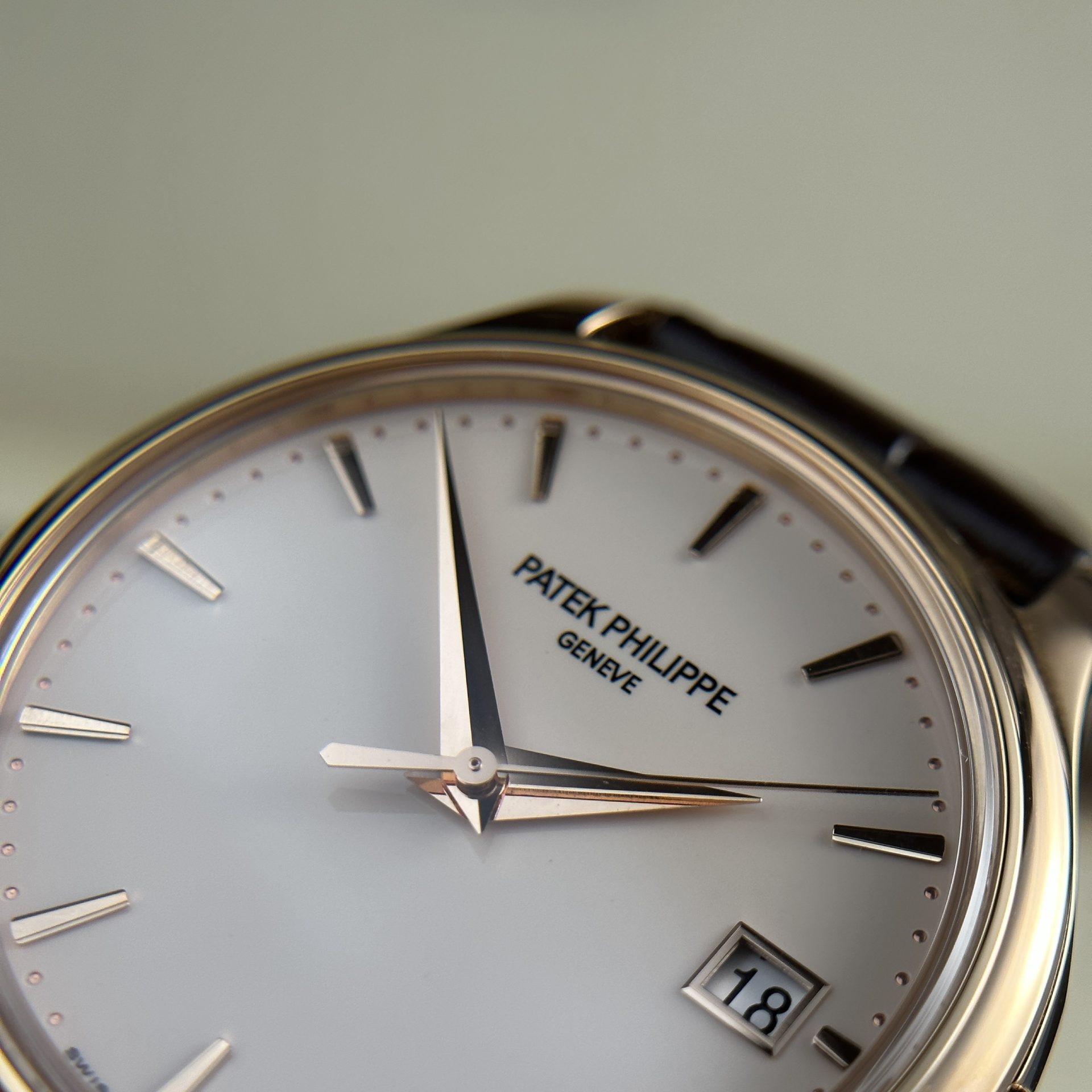 Patek Philippe Replica Watches Calatrava 5227R Leather Strap 3K Factory 39mm