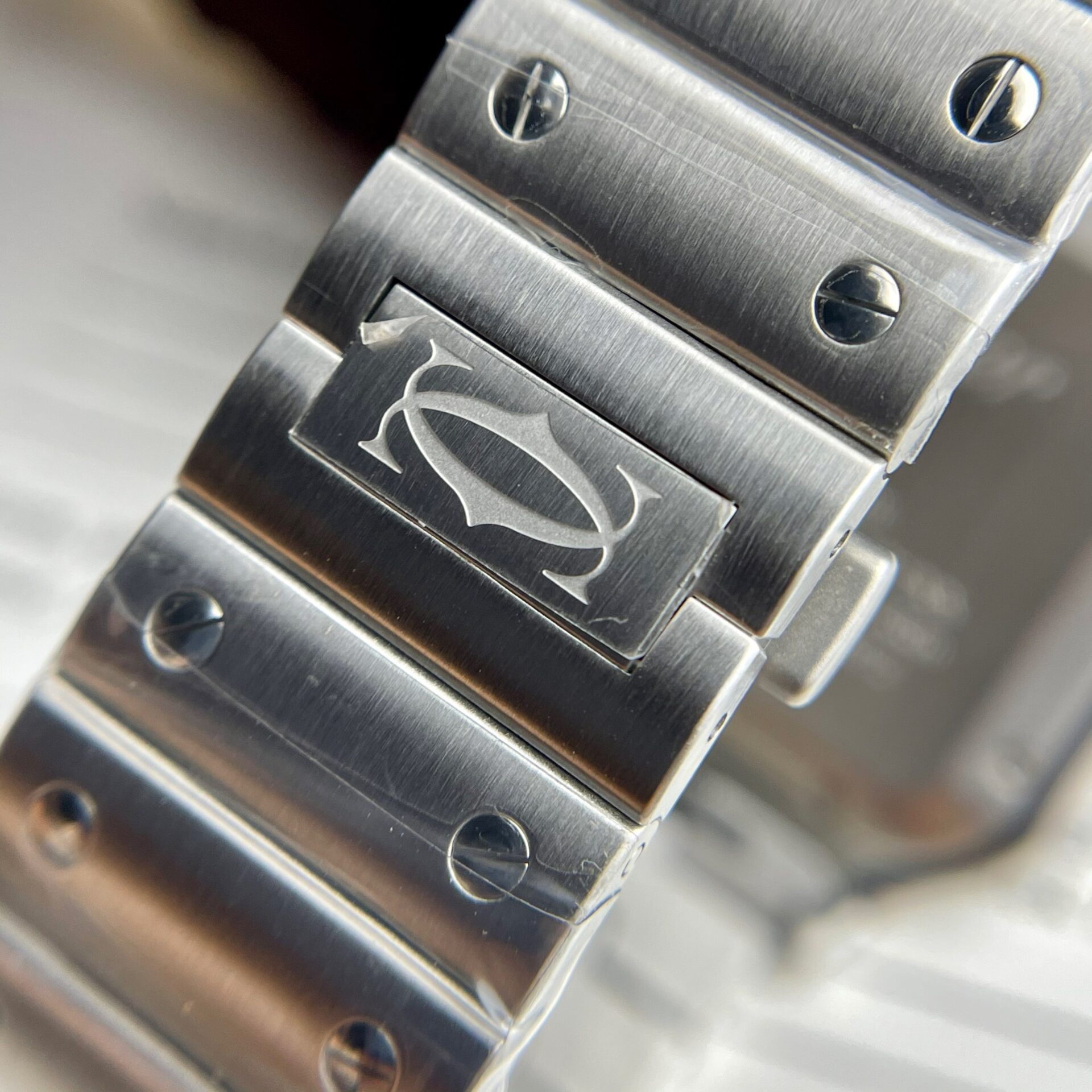 Cartier Santos WSSA0037 Replica 11 Watch Grey Dial BV Factory 39.8mm