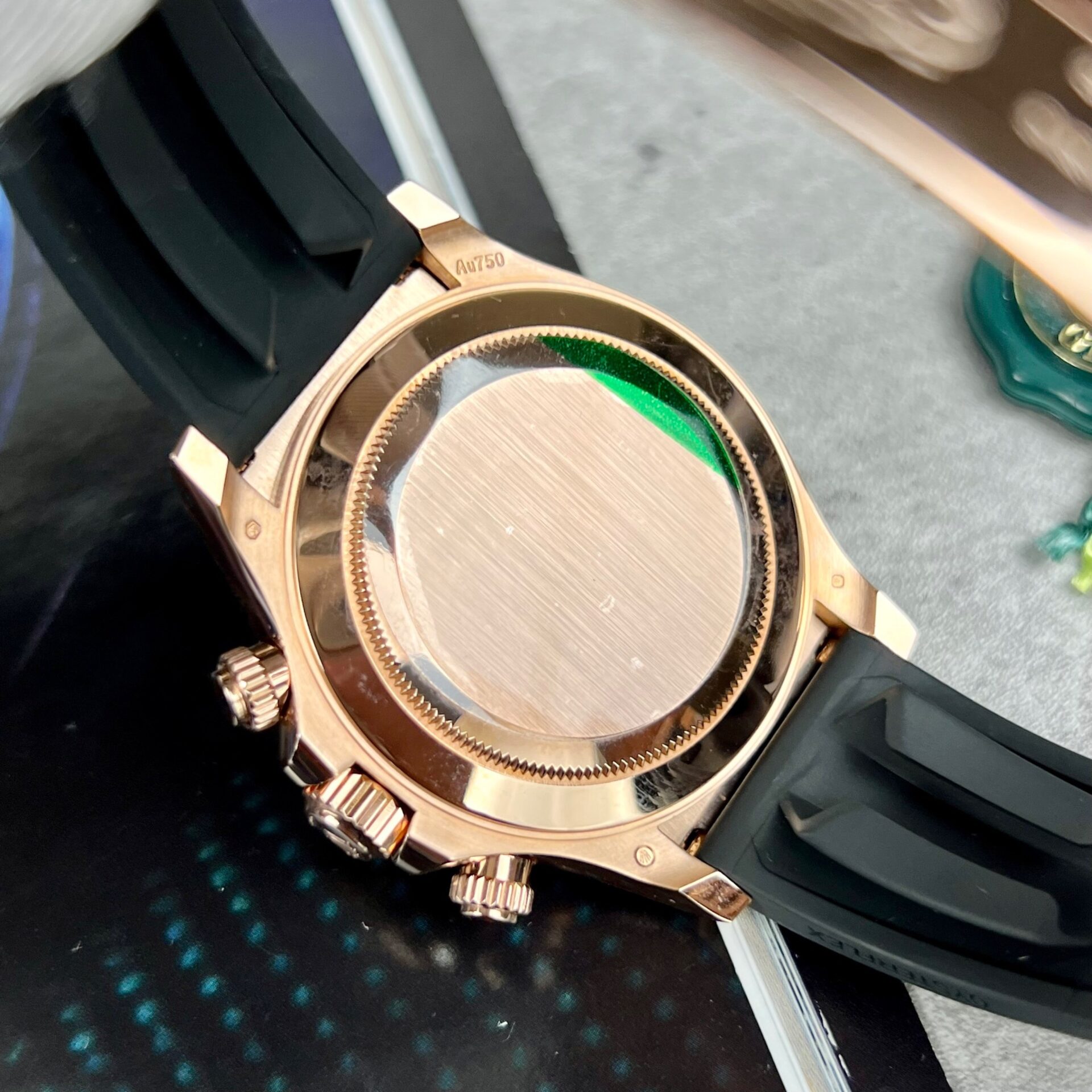 Rolex Daytona 116515LN 18K Rose Gold Wrapped Replica Watch 40mm