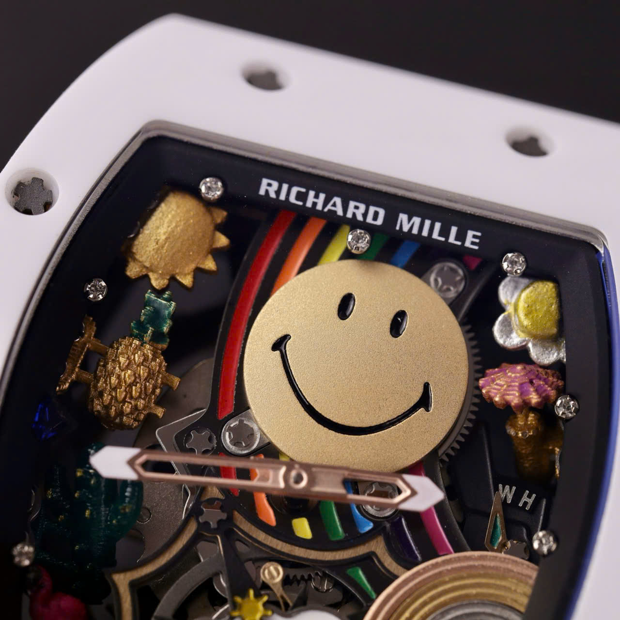 Richard Mille Replica Watches RM88 Smiley Nato Fabic Strap 42mm