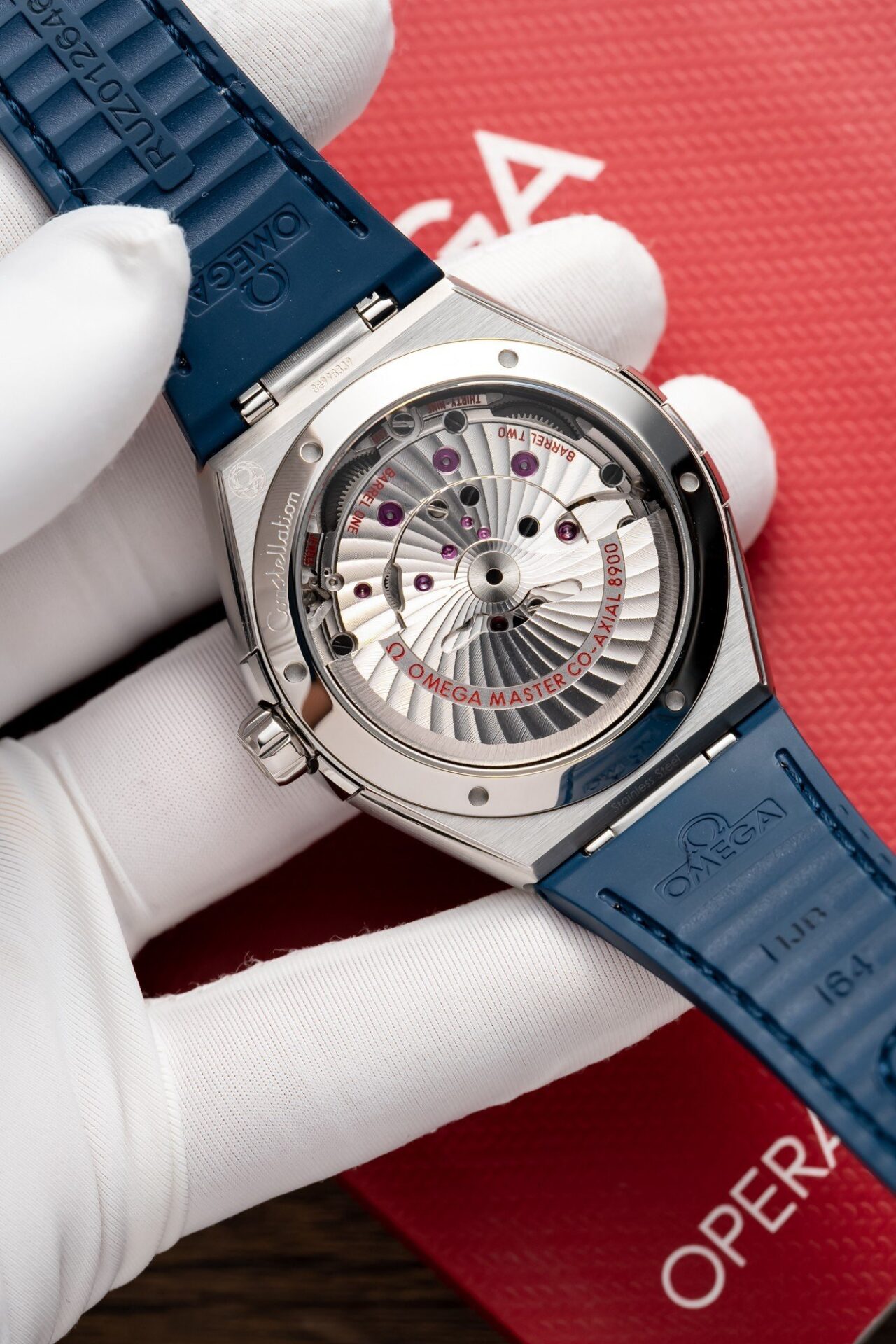 Omega Constellation Replica 11 Watch Blue Dial Leather Strap 41mm