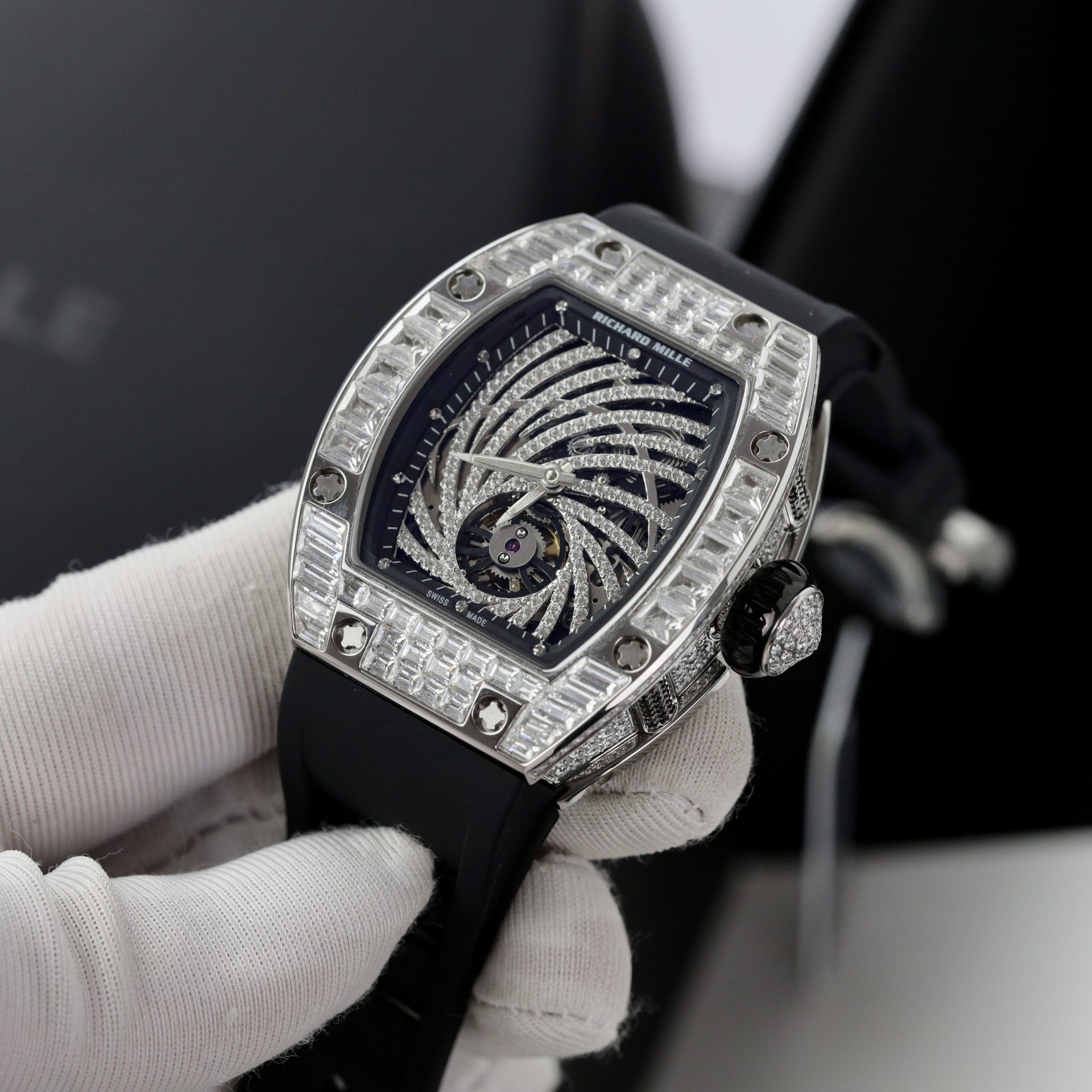 Richard Mille RM51 Replica 1:1 Watch With Full Diamond 40mm