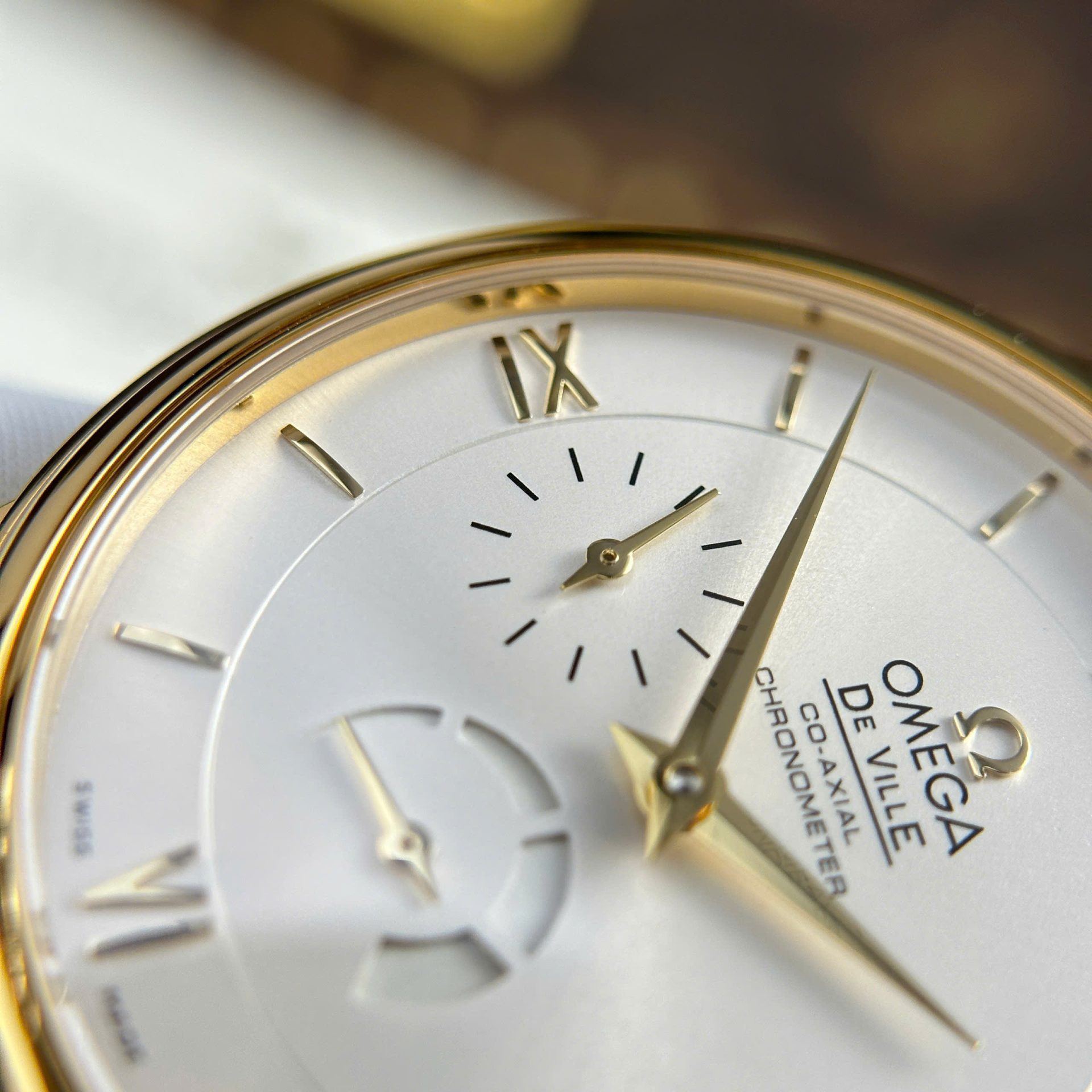 Omega De Ville Prestige Power Reserve Replica 11 Watch Leather Strap 39.5mm