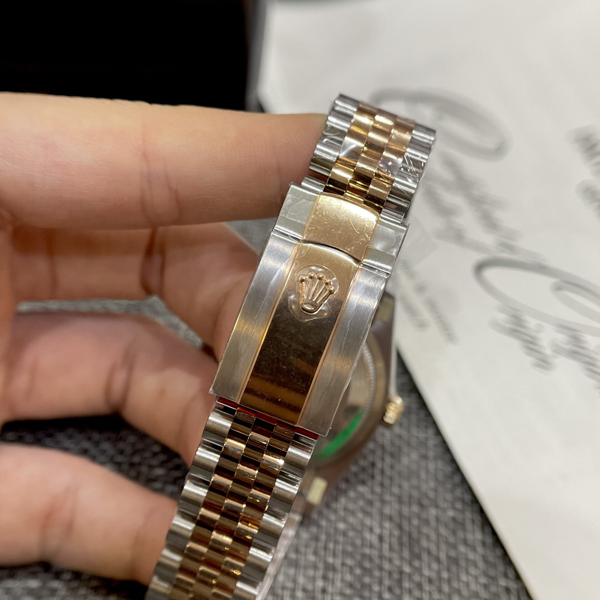 Rolex DateJust 126231 Wimbledon Dial Replica Watch Demi Strap VS Factory 36mm