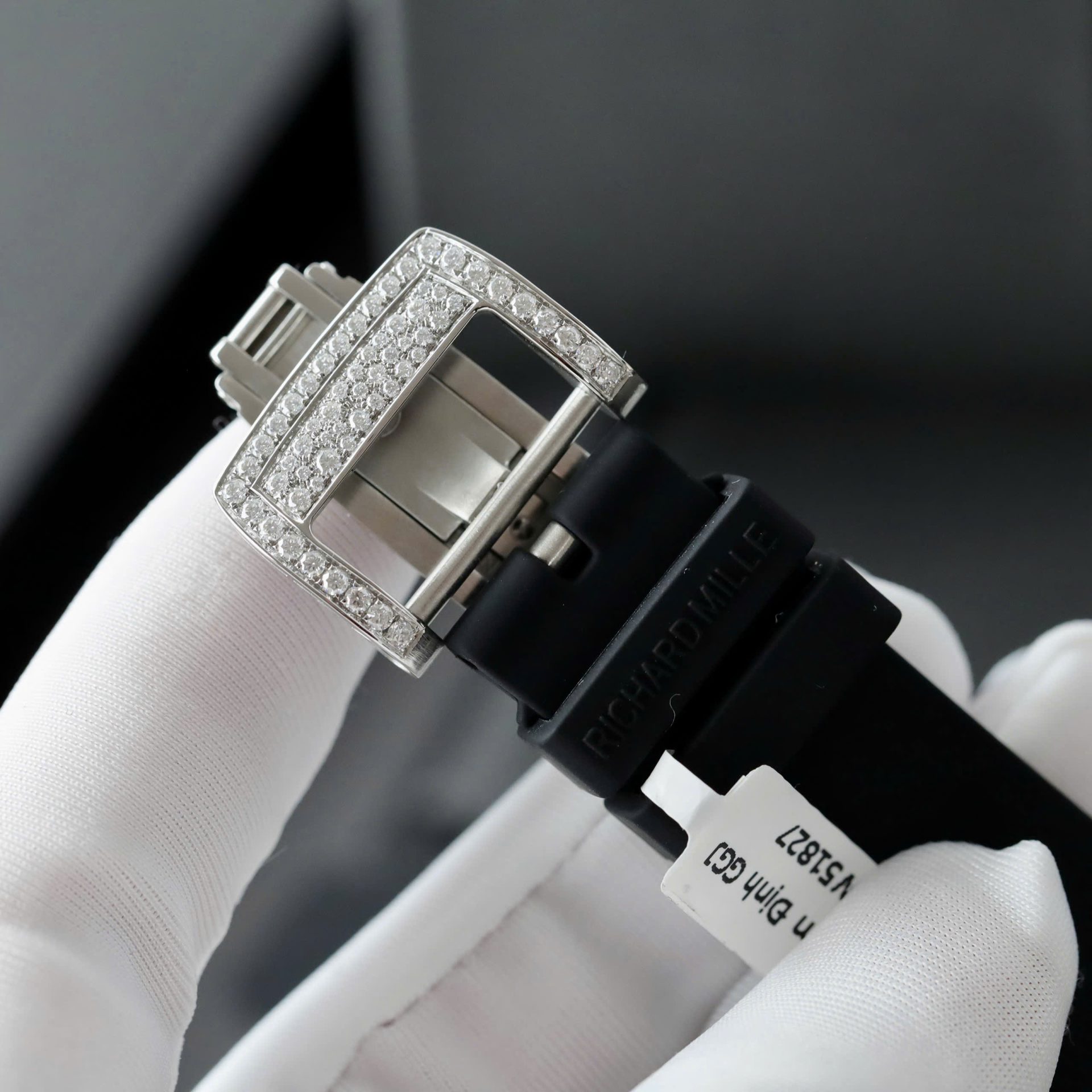 Richard Mille RM007 Best Copies Watch Custom Full Diamonds Moissanite Hong Kong 36mm