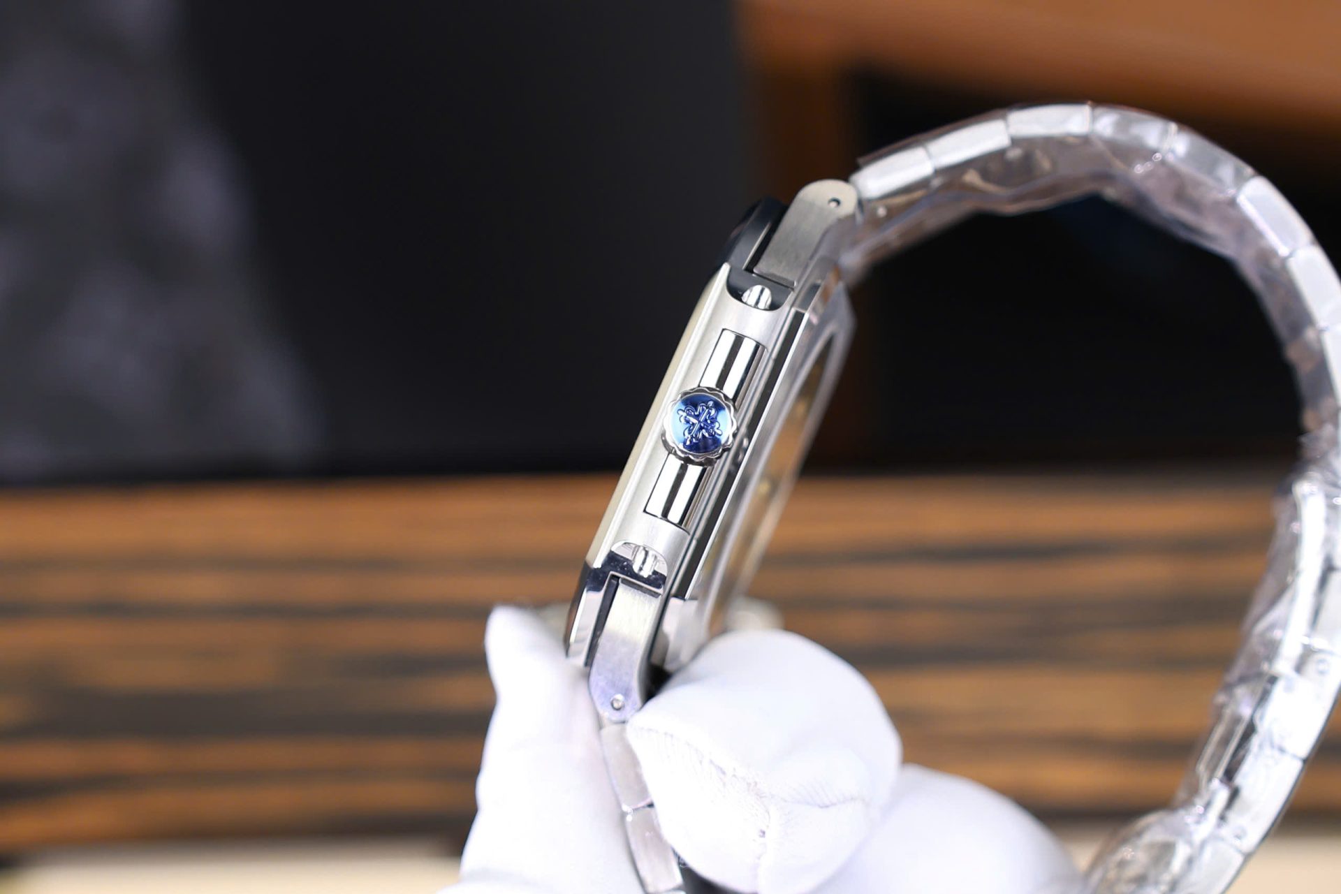 Patek Philippe Cubitus 5821 Replica Watches Black Dial Stainless Steel TW Factory 45mm