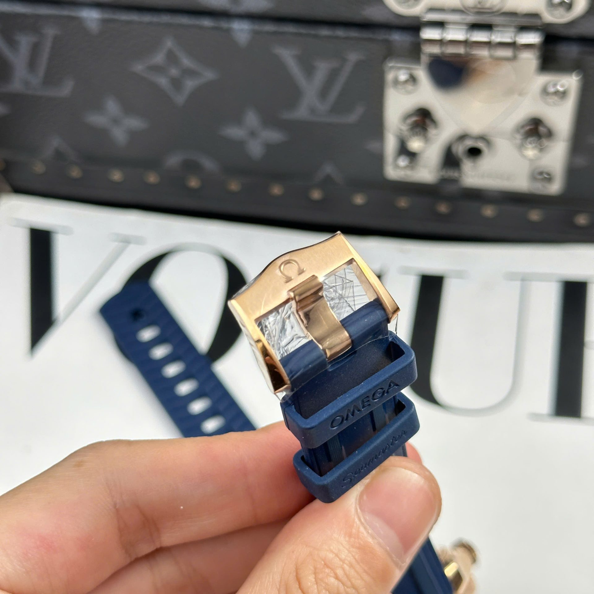 Omega Seamaster Diver 300M Replica Watch Blue Dial Rubber Strap VSF 42mm