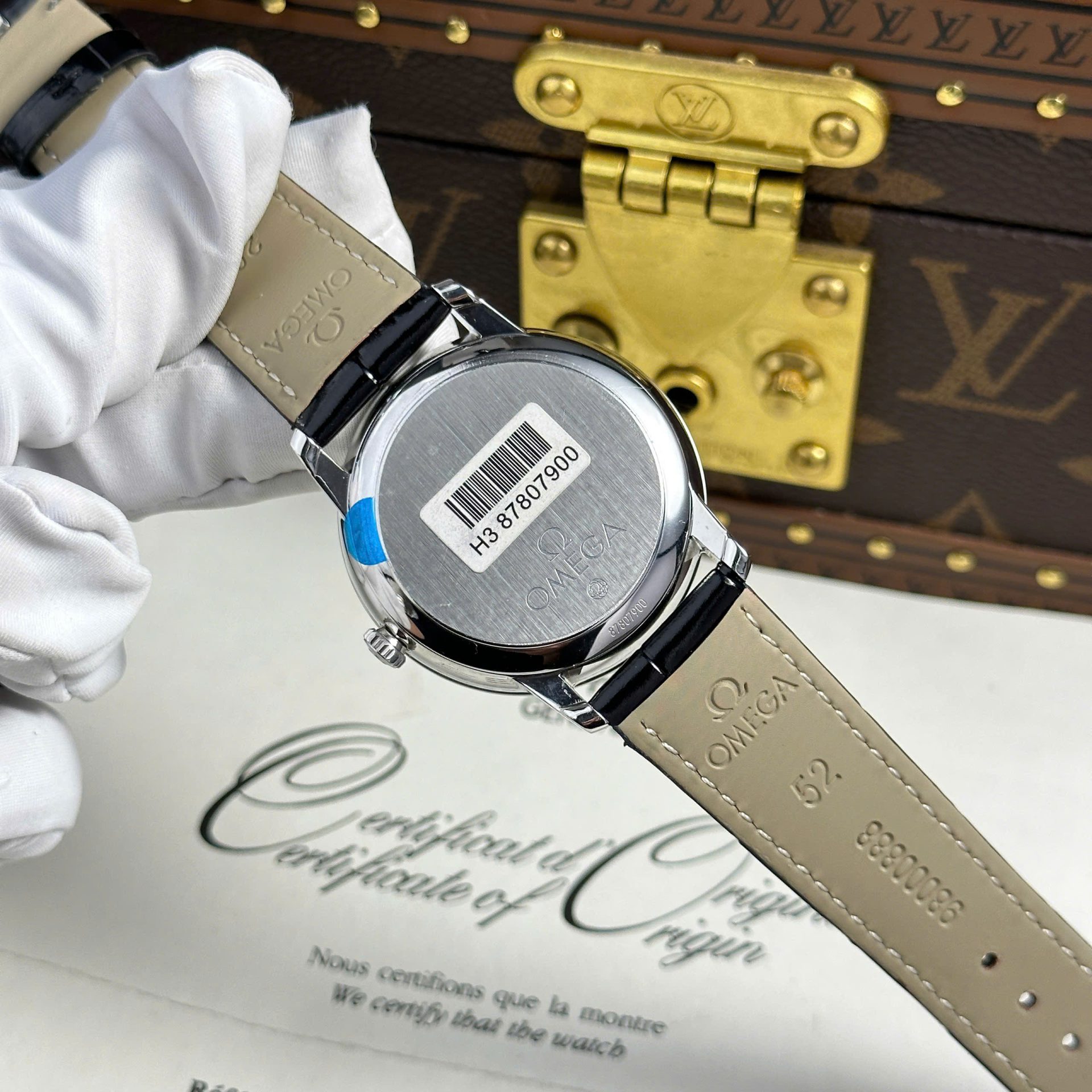 Omega Replica Watch De Ville Prestige Power Reserve Black Dial 39.5mm