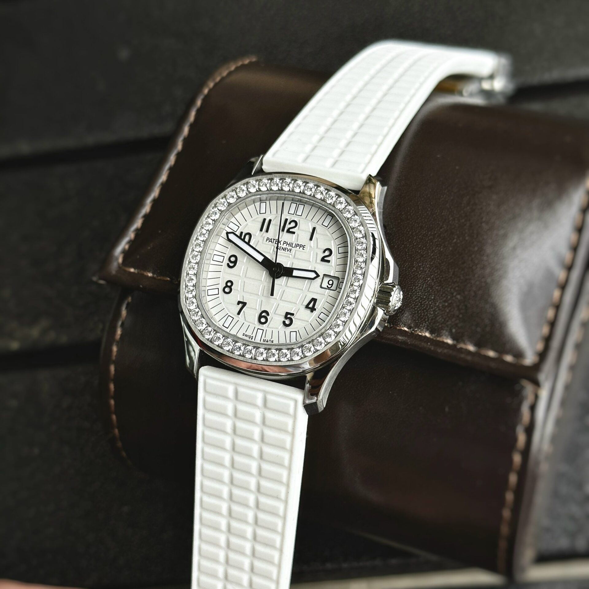Patek Philippe Fake Watches Aquanaut 5067 White Dial PPF Factory 35.6mm