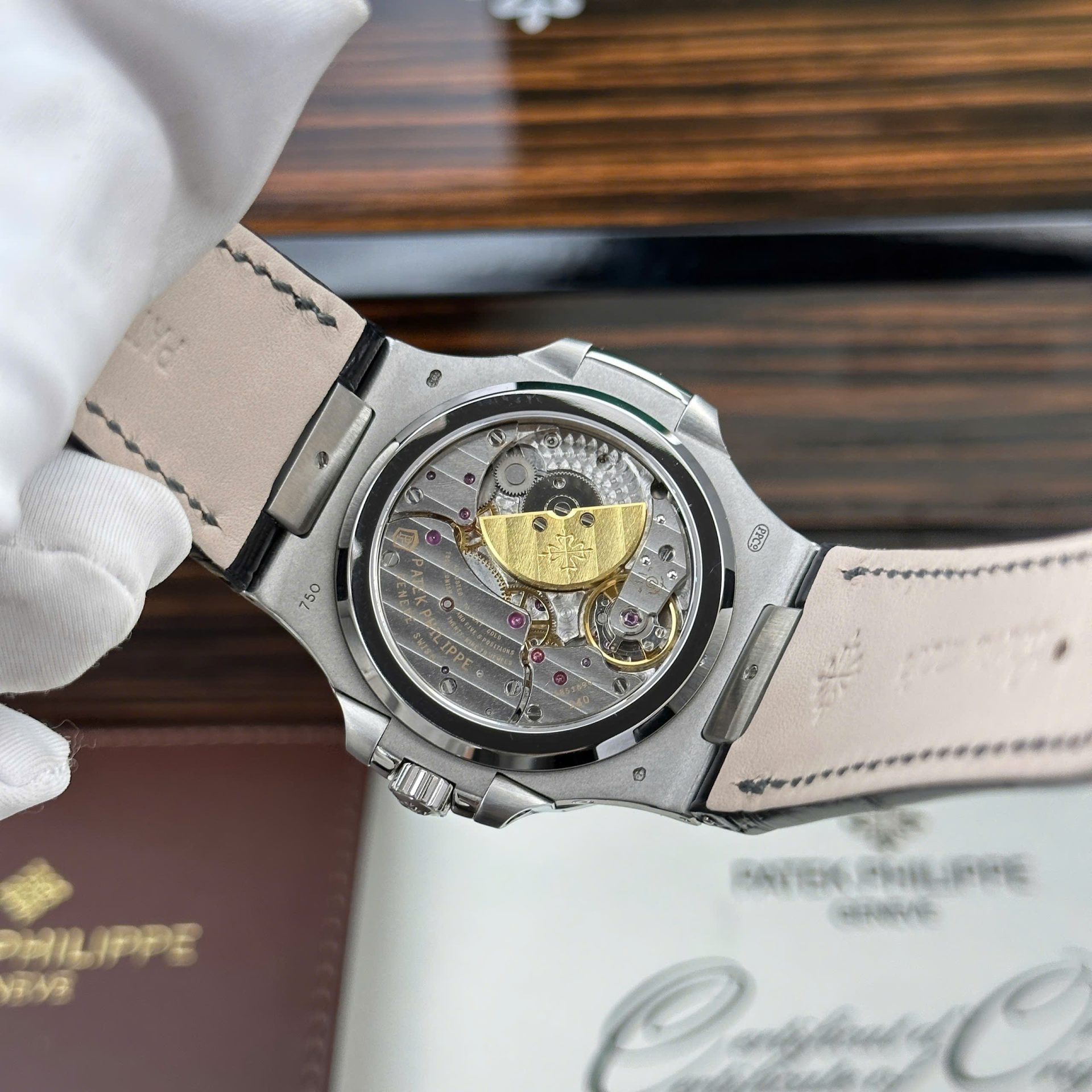 Patek Philippe Nautilus 5722 Replica Watch Grey Dial With Baguette PPF Factory 40mm