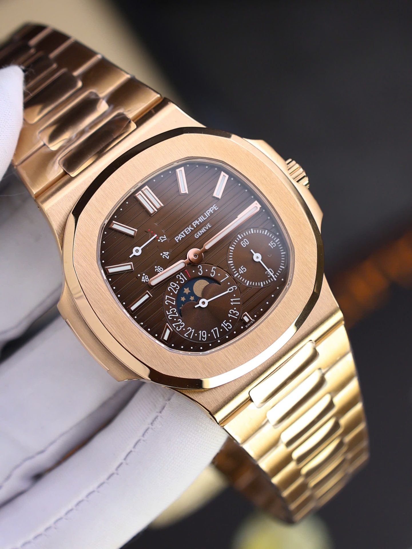 Patek Philippe Nautilus 5712R Replica Watch Dial Brown PPF Factory 40mm