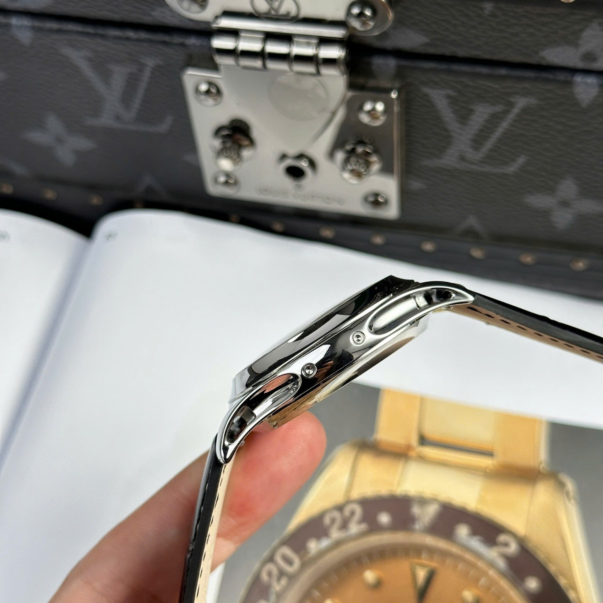 Patek Philippe Complications 5205G Replica Watch Leather Strap 40mm