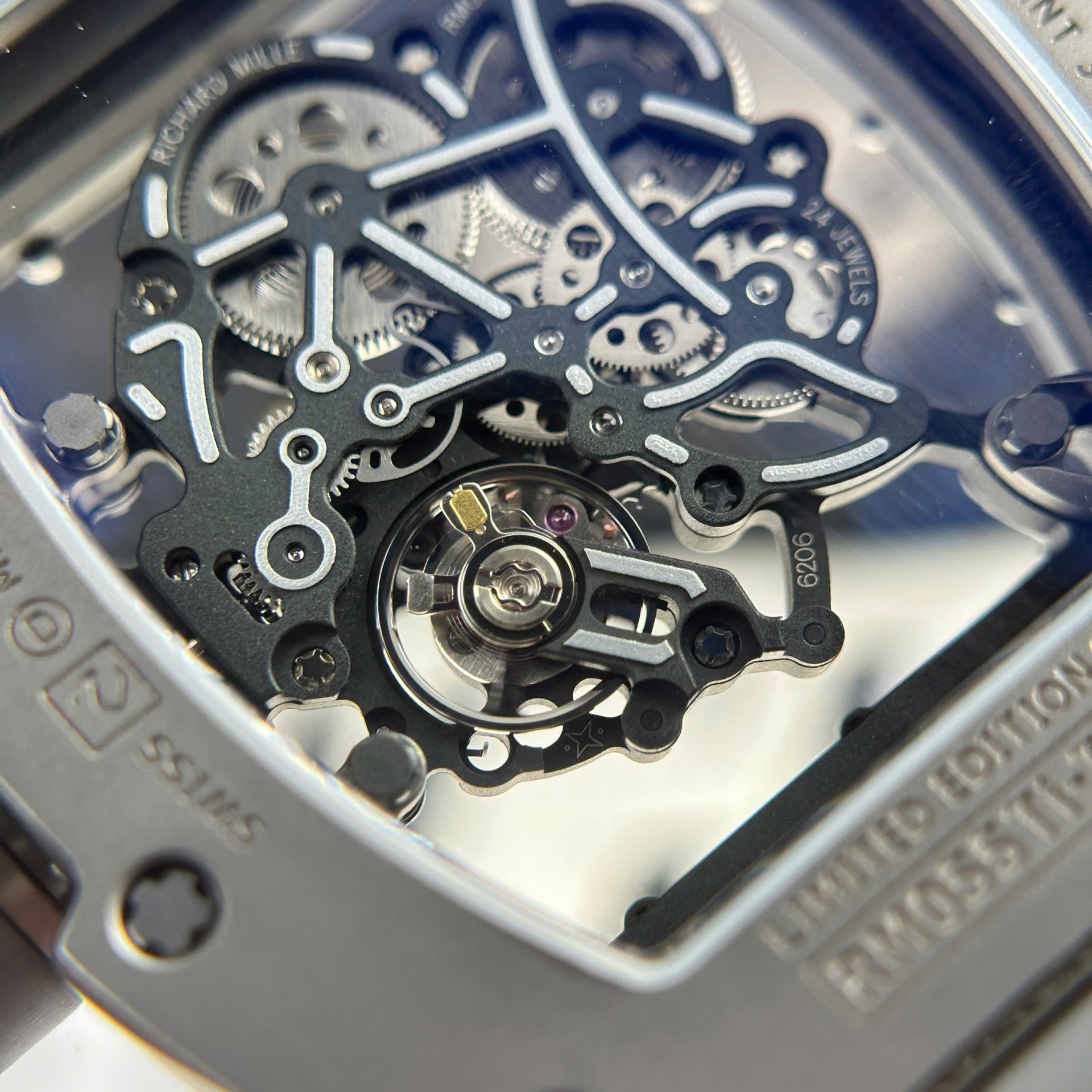 Richard Mille Best Copies Watch RM055 Bubba Watson Grey Ceramic Rubber Strap ZF Factory 42.7 49.9mm