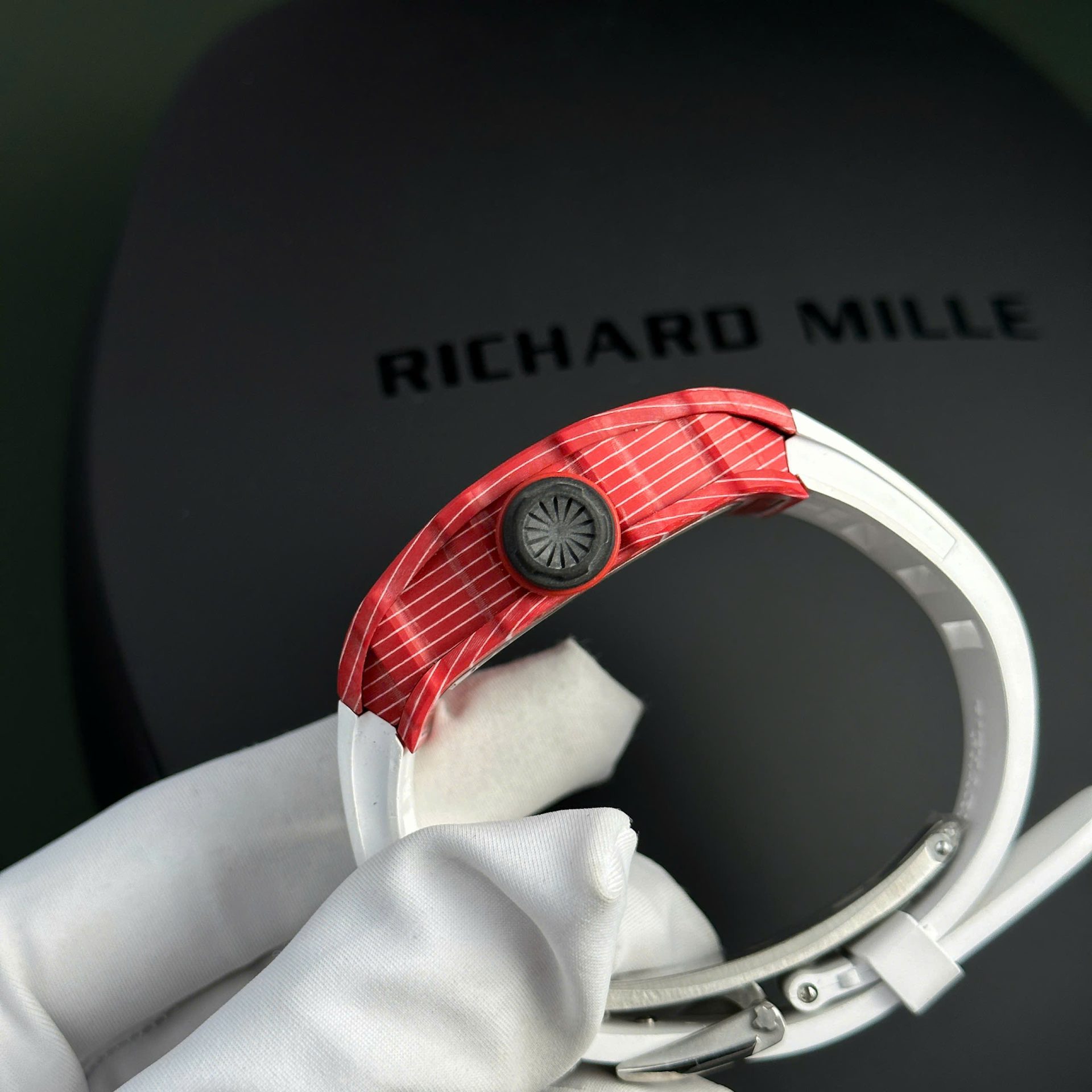 Richard Mille Replica Watch RM35-02 Rafael Nadal Red Quartz TPT 44mm