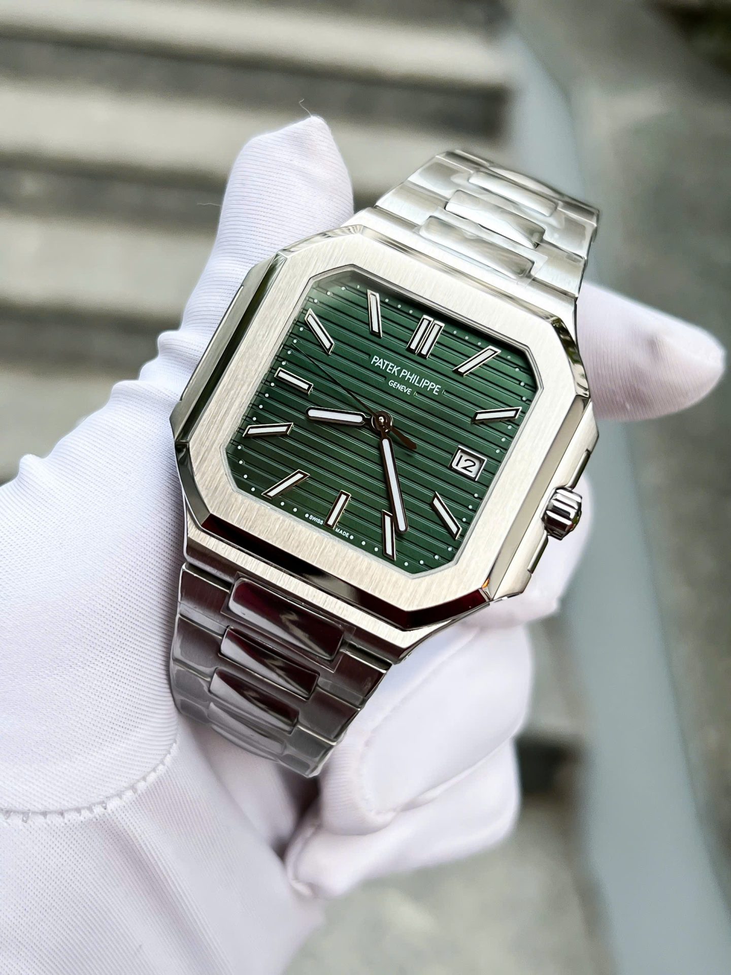 Patek Philippe Best Replica Watch Cubitus 5821 Green Dial 45mm