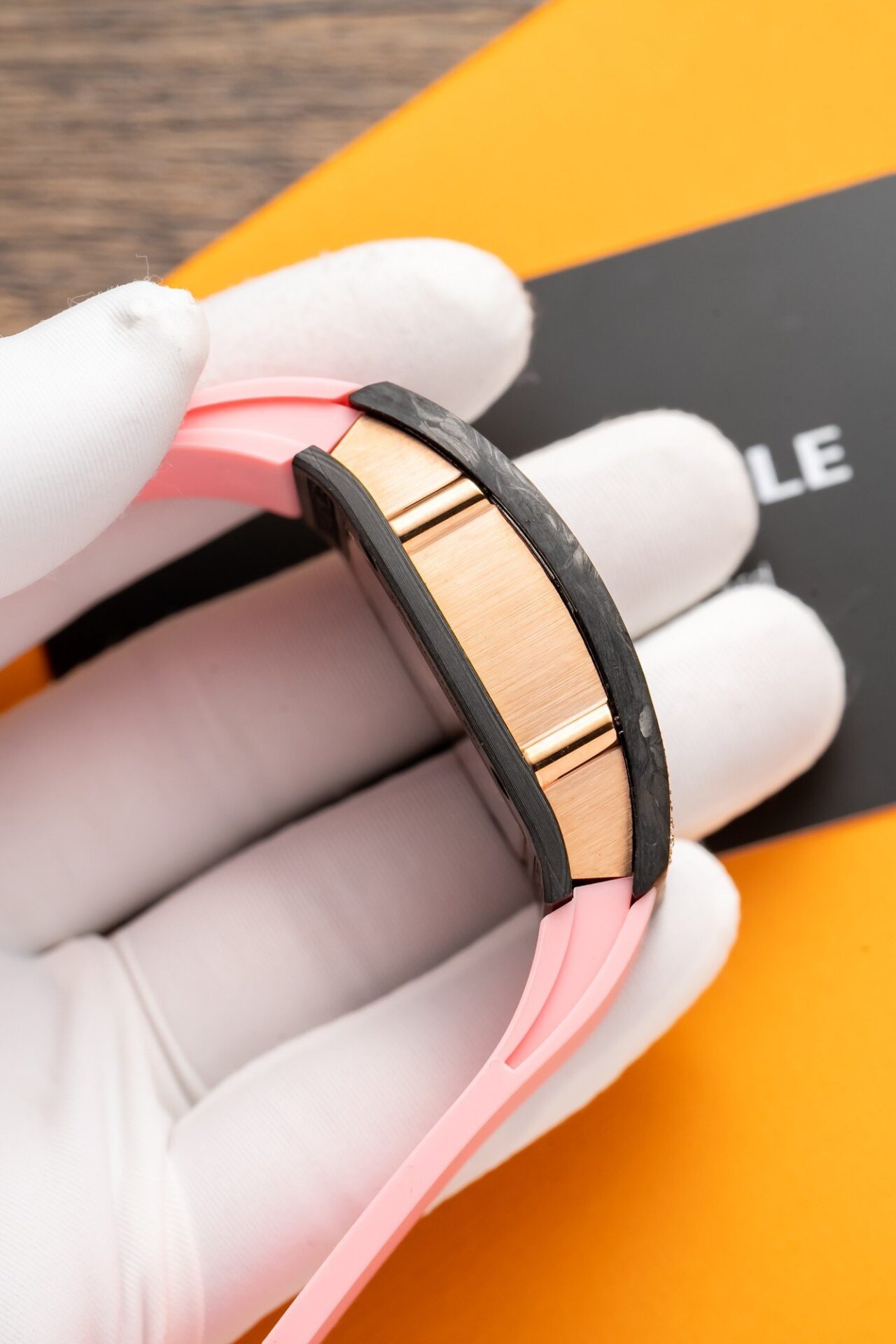 Richard Mille RM07-01 Replica Watch Carbon With Stone 36mm