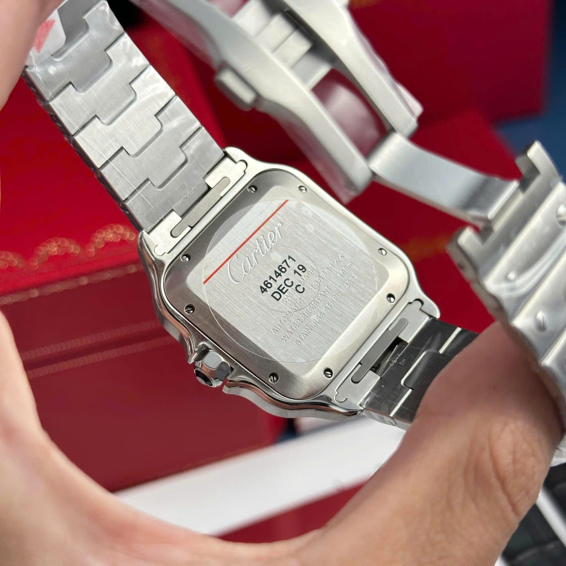 Cartier Santos WSSA0064 Replica Watch Brown Dial BV Factory 39.8mm